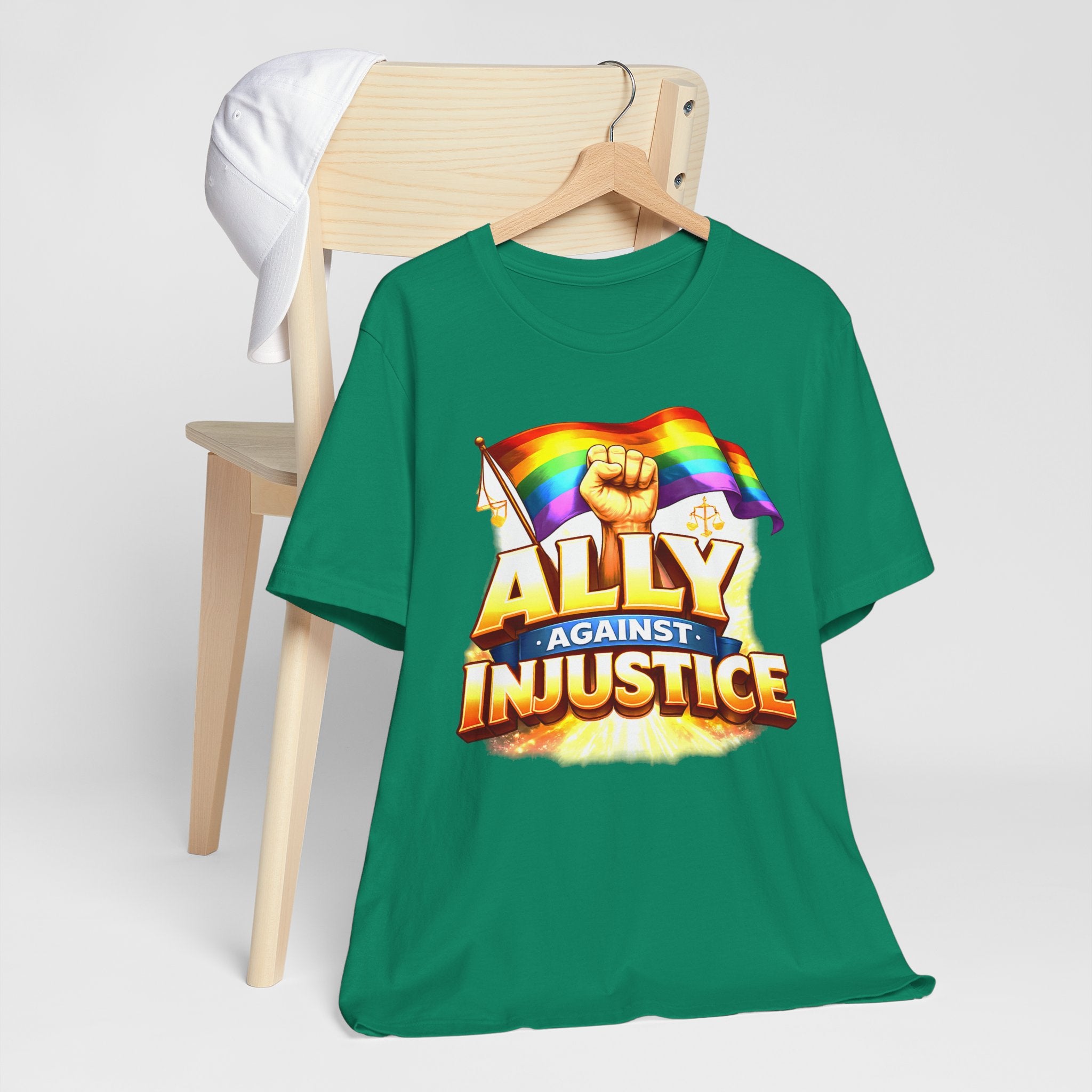 Ally Against Injustice Graphic Tee — Social Justice Solidarity Shirt