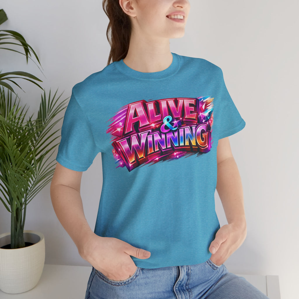 Alive & Winning Statement Graphic Tee