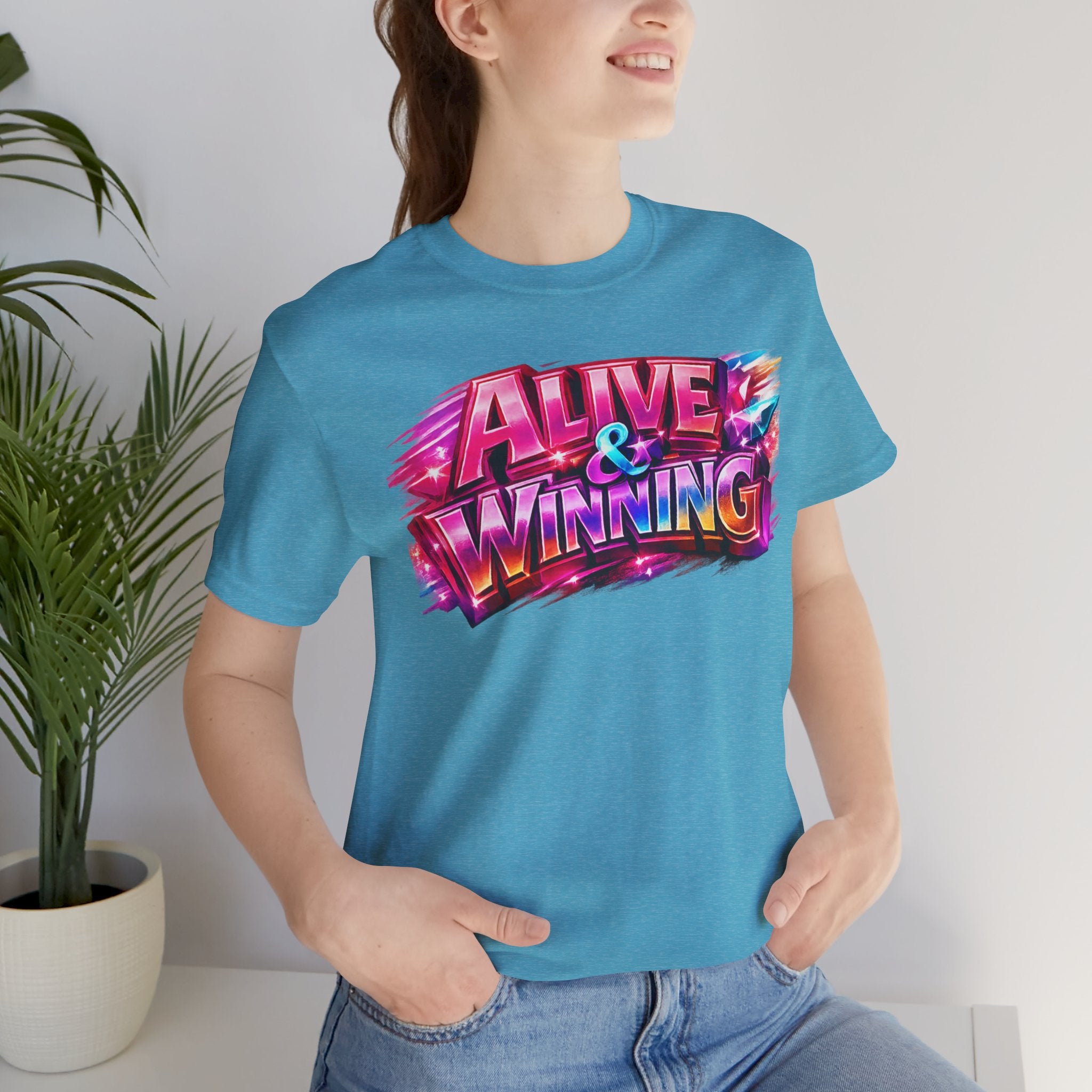 Alive & Winning Statement Graphic Tee