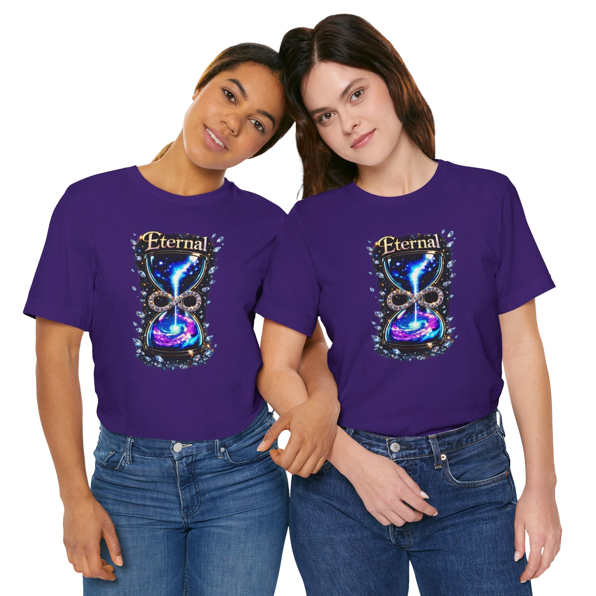 Eternal Time Hourglass Galaxy Graphic Tee
