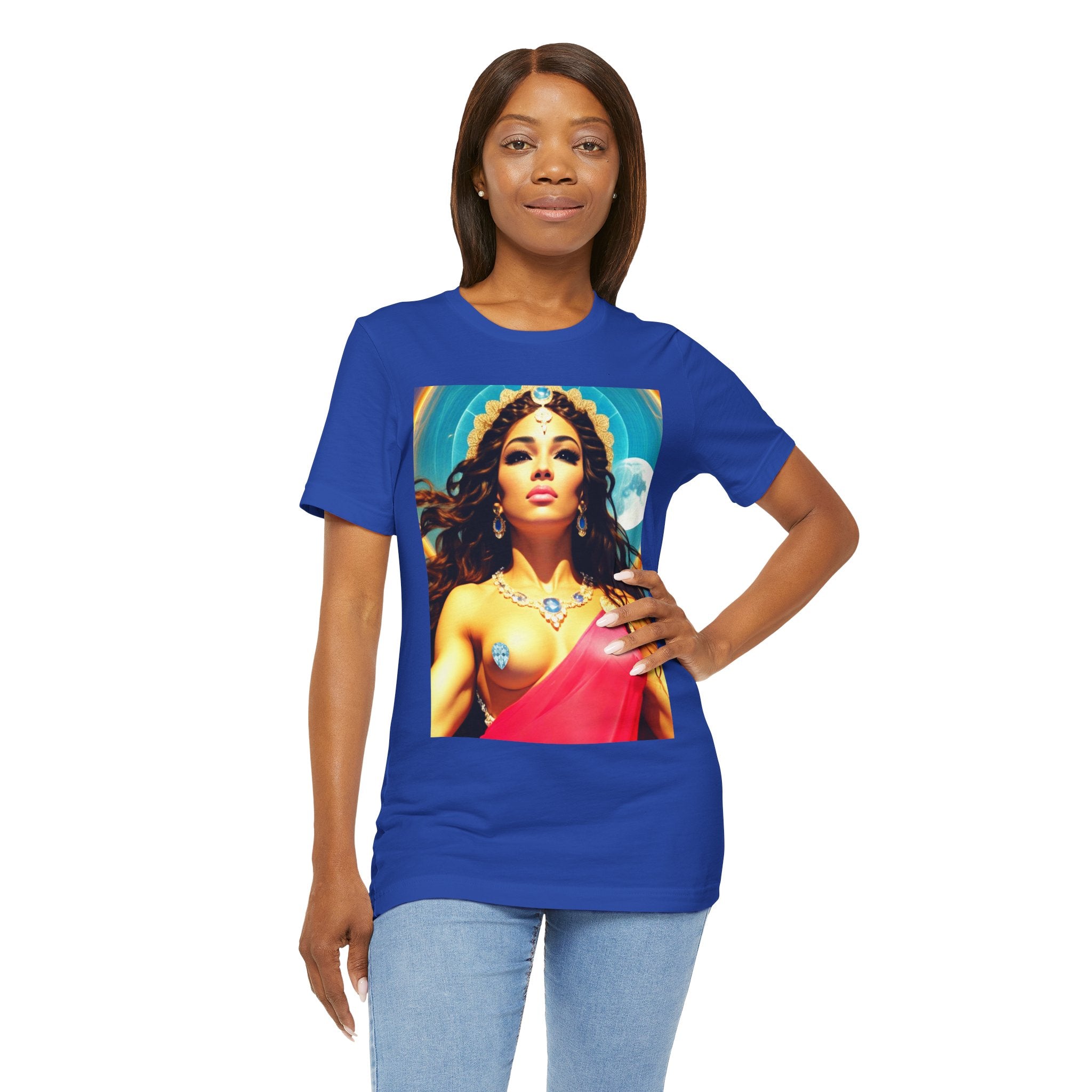 Goddess Creates World Graphic Portrait Woman's Unisex Tee
