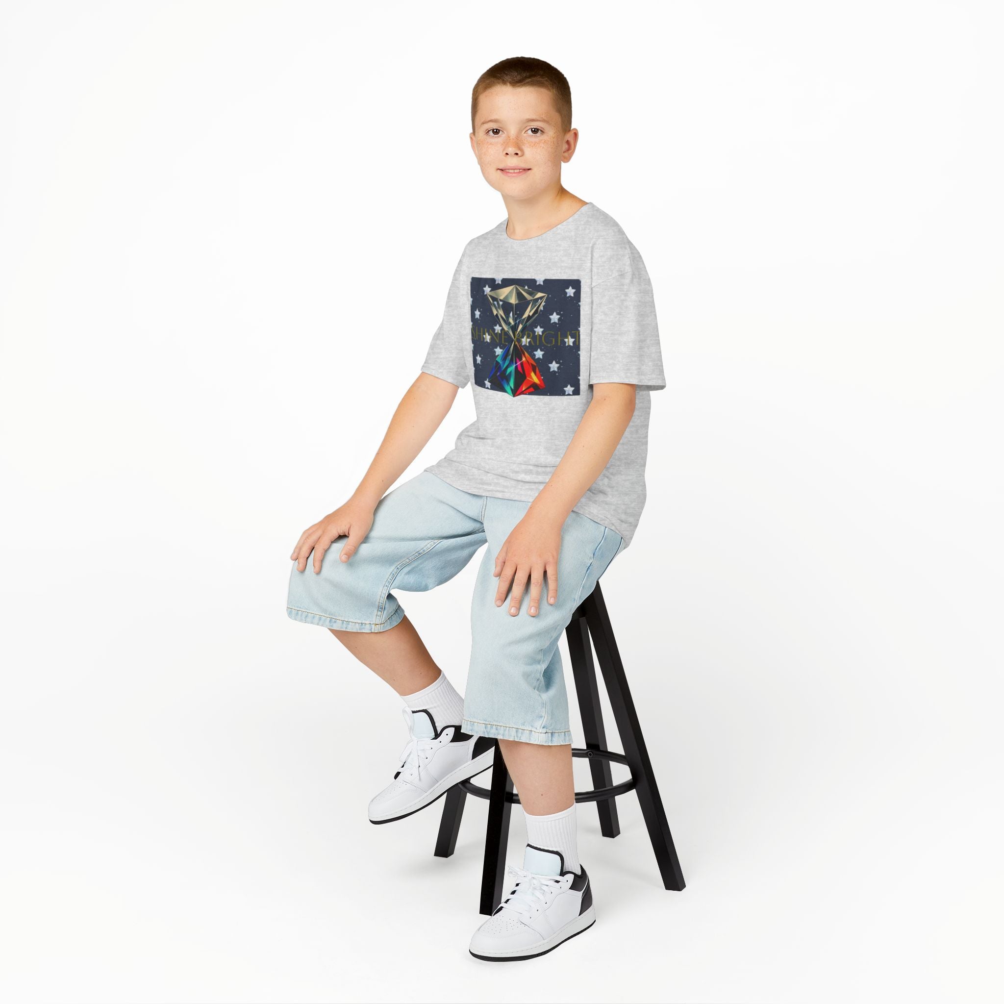 SHINE WHILE IT'S YOUR TIME YOUTH COLOR UNISEX GRAPHIC TEE