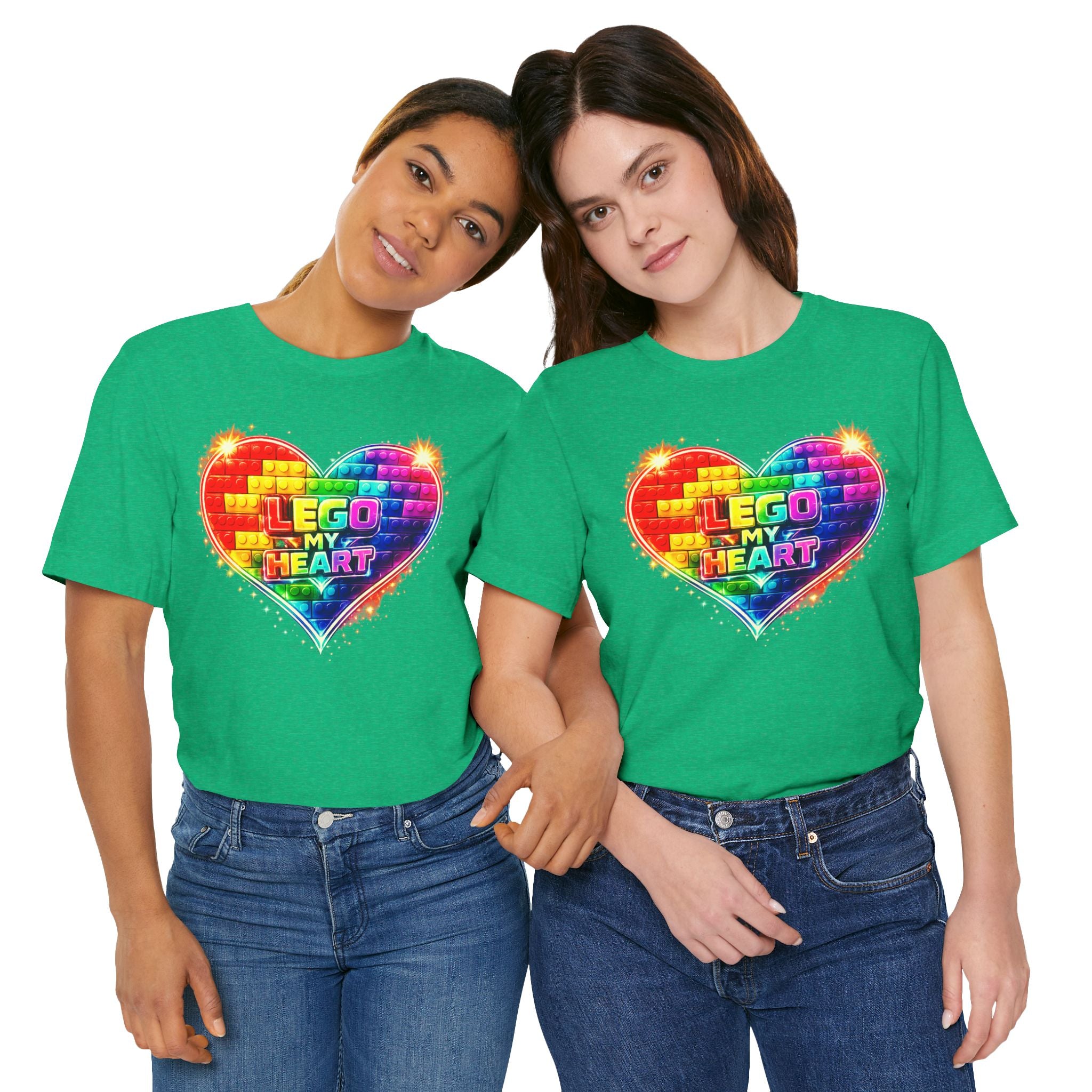 Lego My Heart Graphic Design T-Shirt