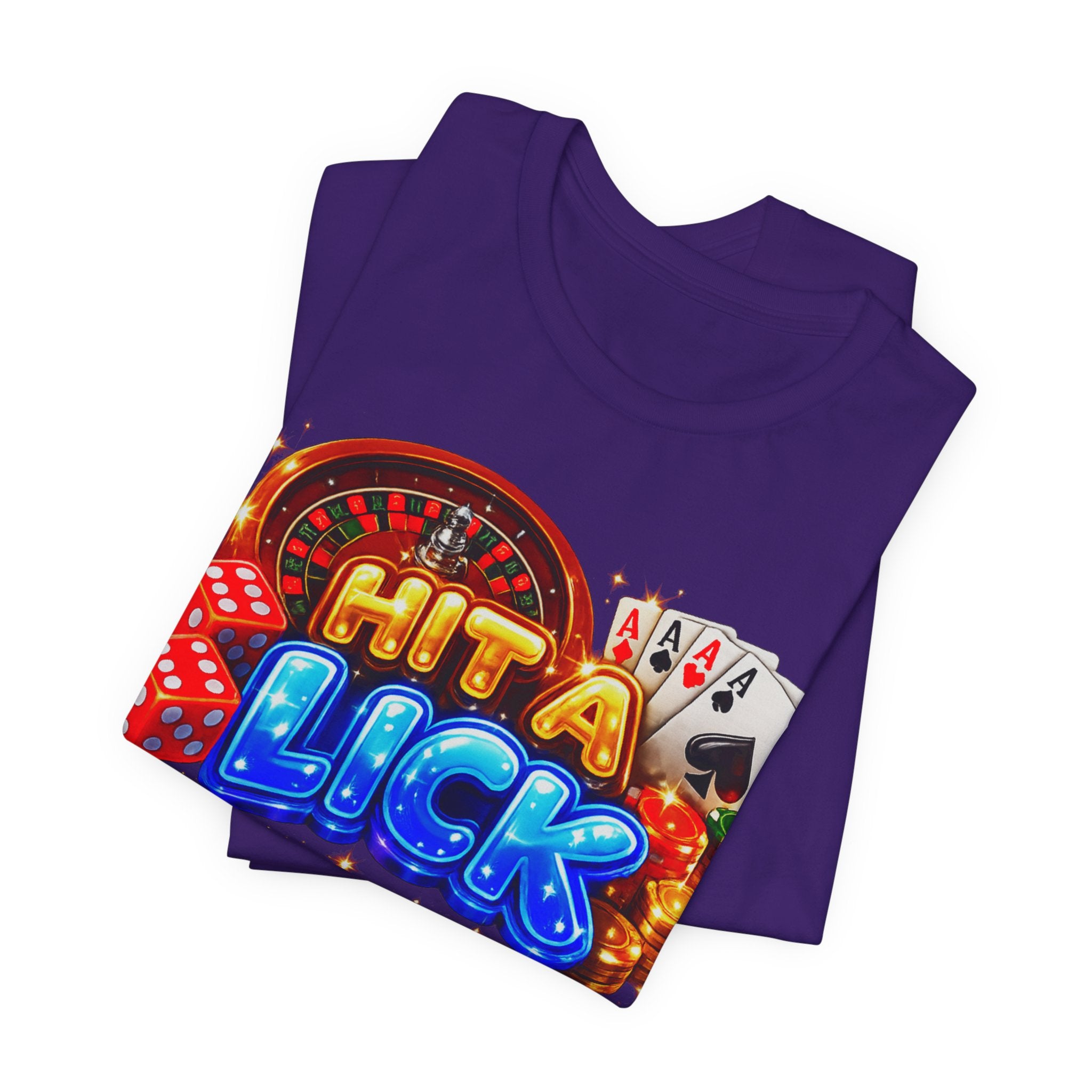 "Hit a Lick" Gamblers Women's Statement Graphic Tee