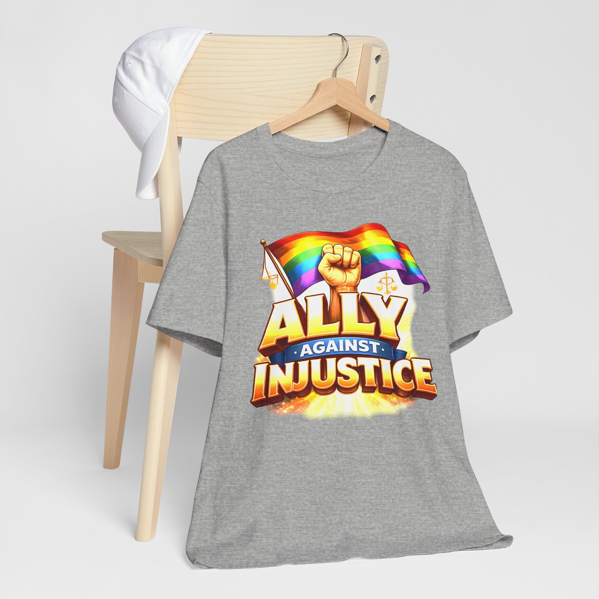 Ally Against Injustice Graphic Tee — Social Justice Solidarity Shirt