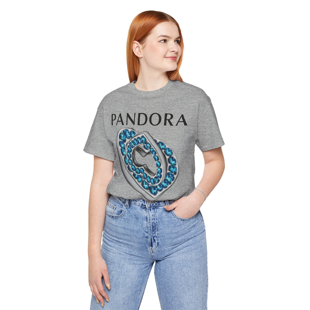 Pandora  Blue Double Mesh Infinity Heart Tee