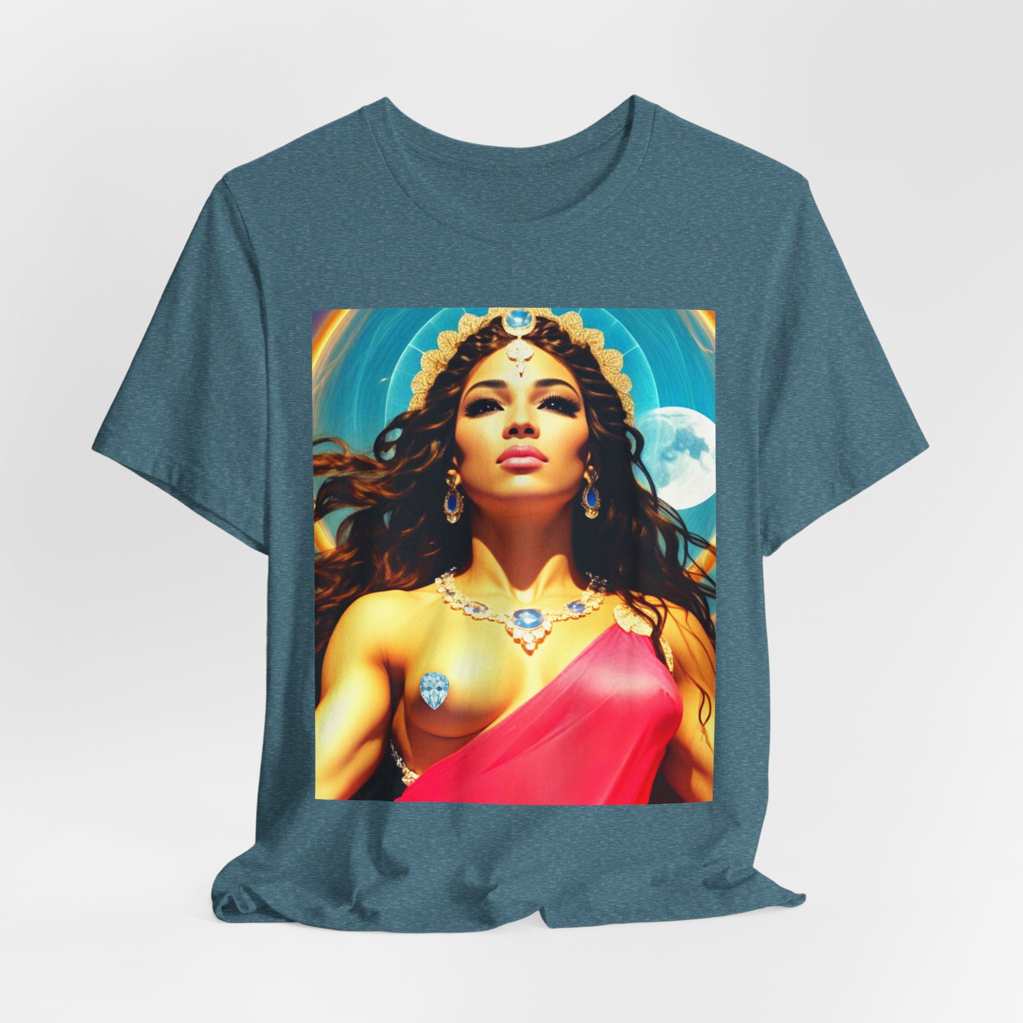 Goddess Creates World Graphic Portrait Woman's Unisex Tee