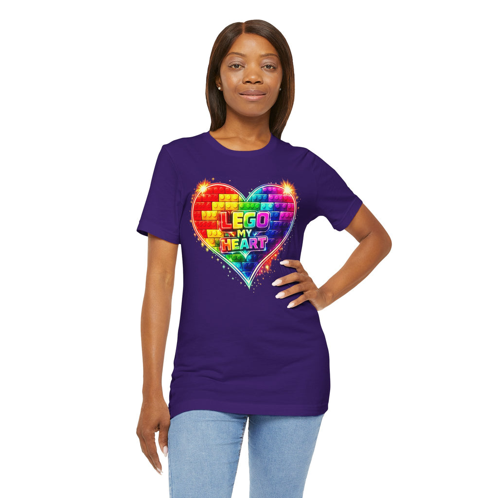 Lego My Heart Graphic Design T-Shirt