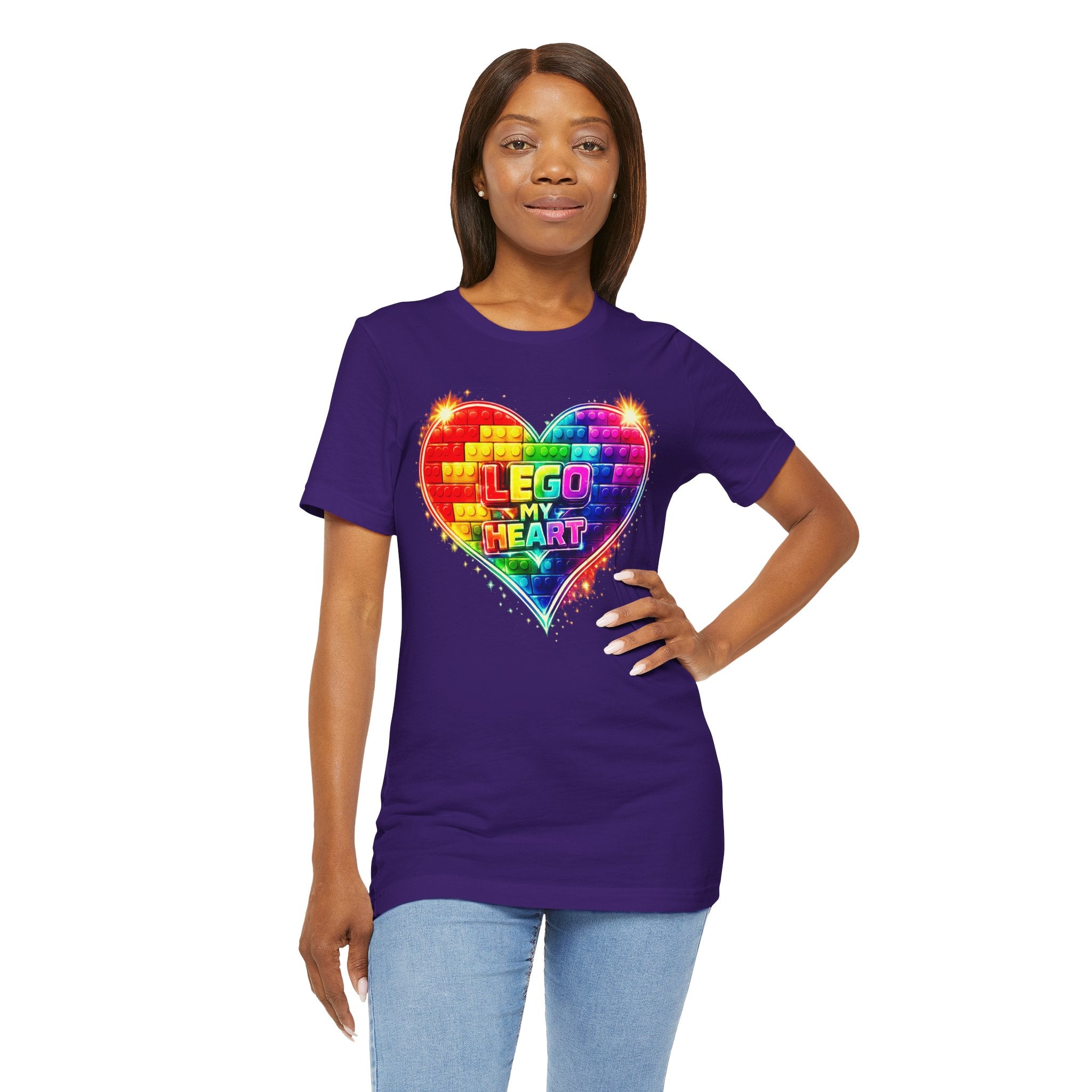 Lego My Heart Graphic Design T-Shirt