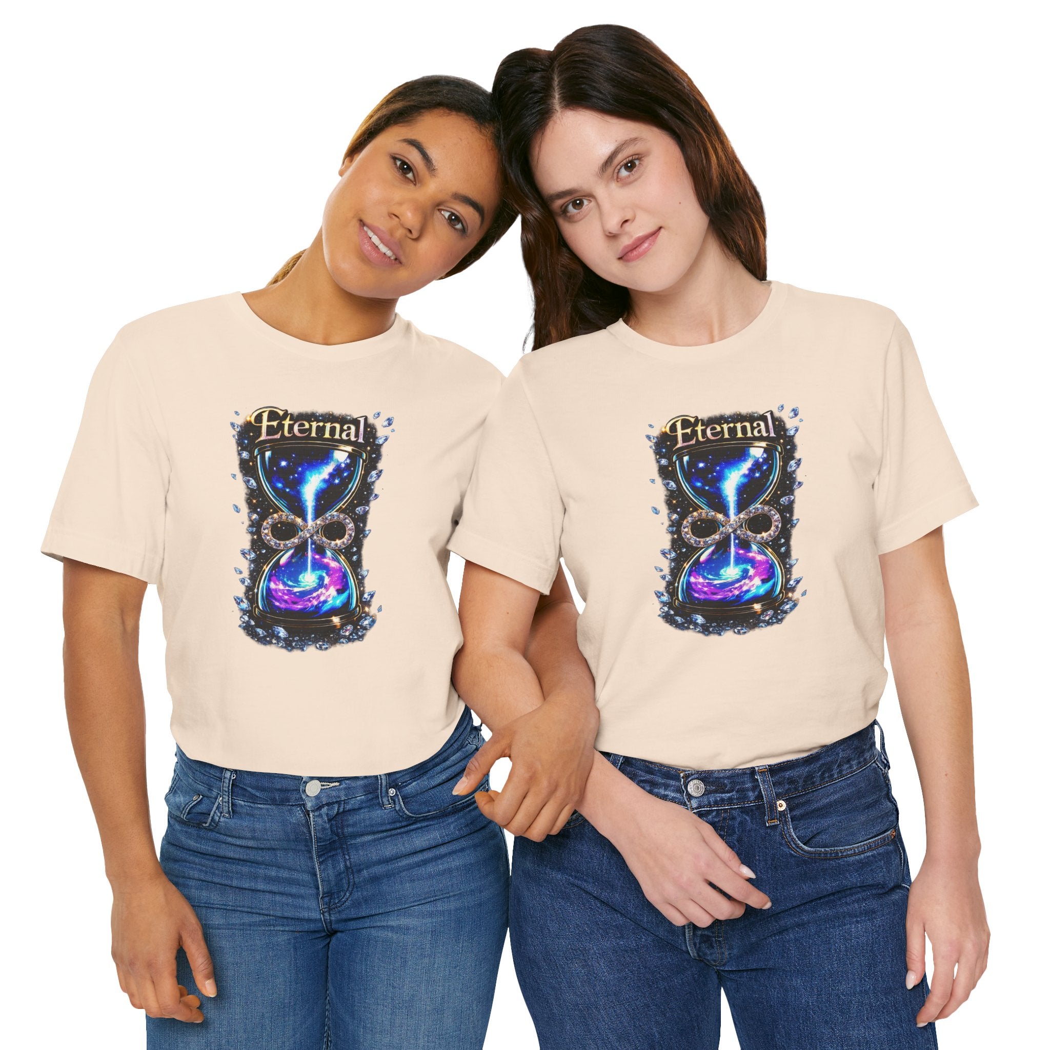 Eternal Time Hourglass Galaxy Graphic Tee