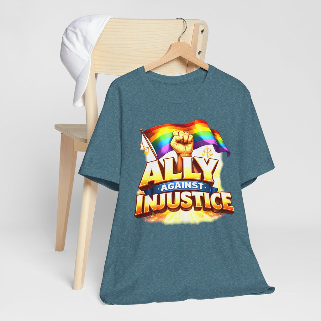 Ally Against Injustice Graphic Tee — Social Justice Solidarity Shirt