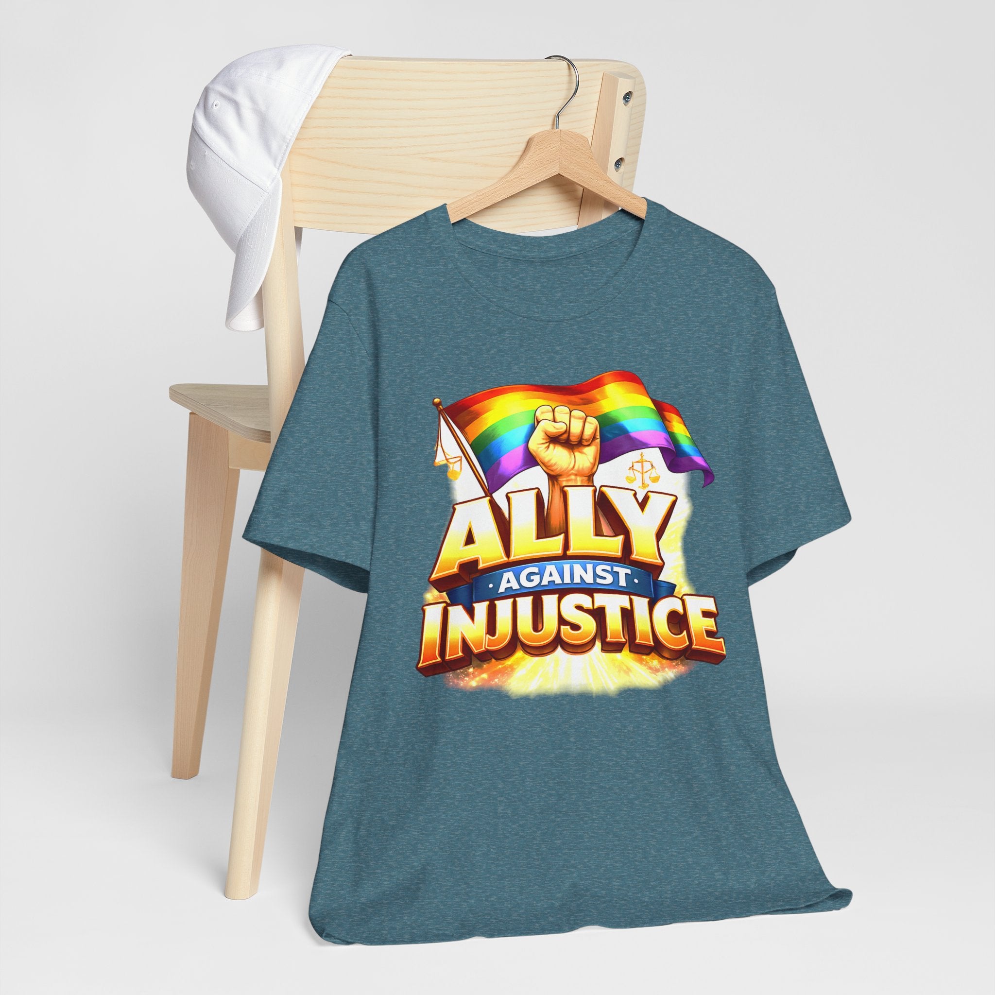 Ally Against Injustice Graphic Tee — Social Justice Solidarity Shirt