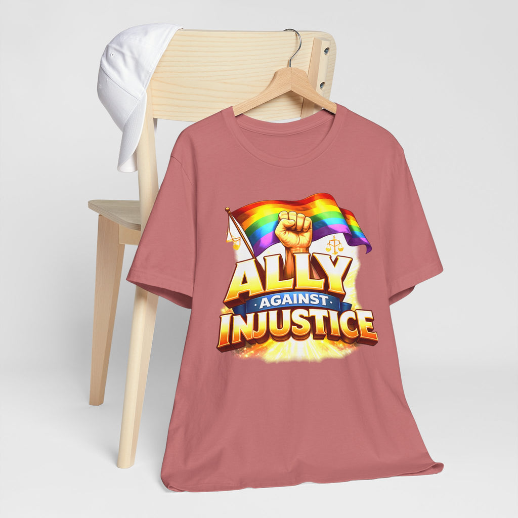 Ally Against Injustice Graphic Tee — Social Justice Solidarity Shirt