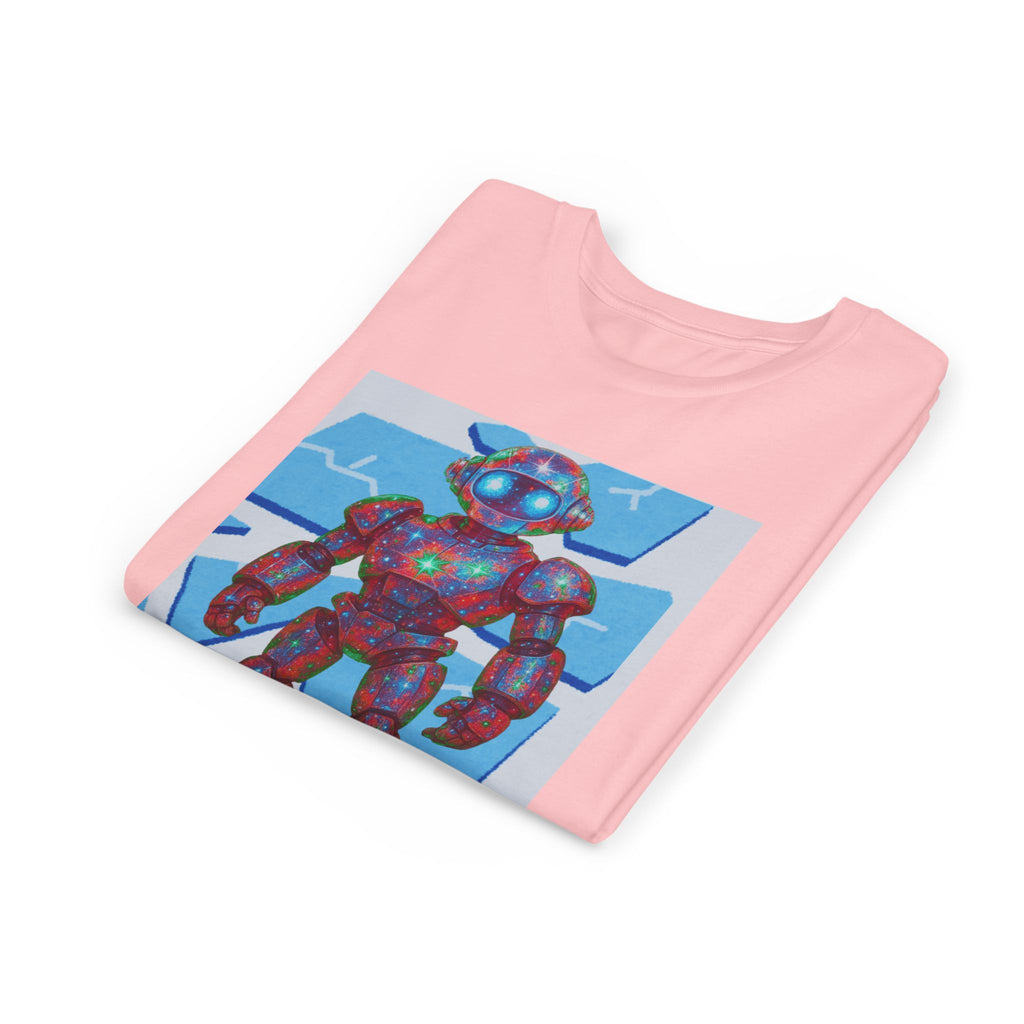 Robot Shattered Background Graphic Tee