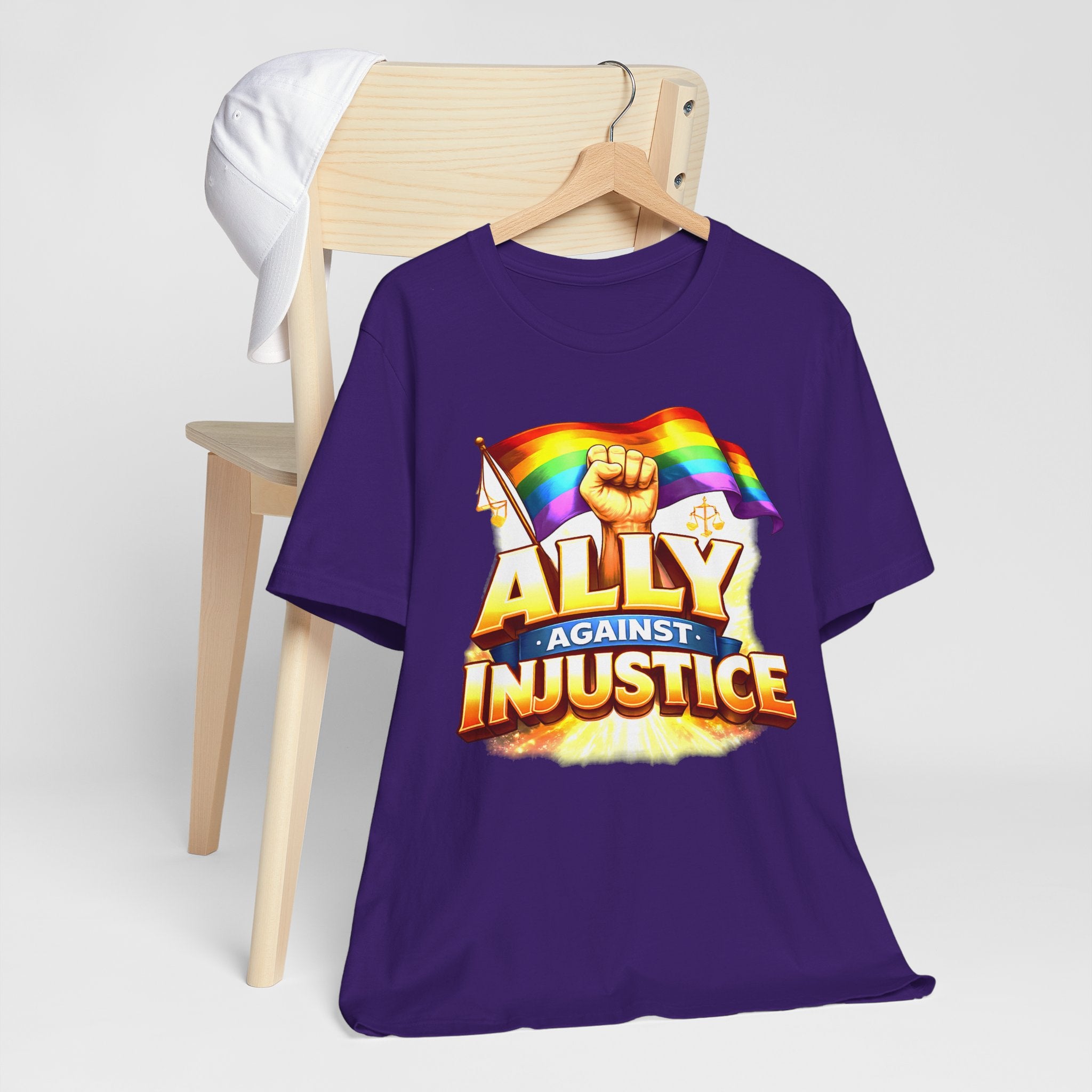 Ally Against Injustice Graphic Tee — Social Justice Solidarity Shirt