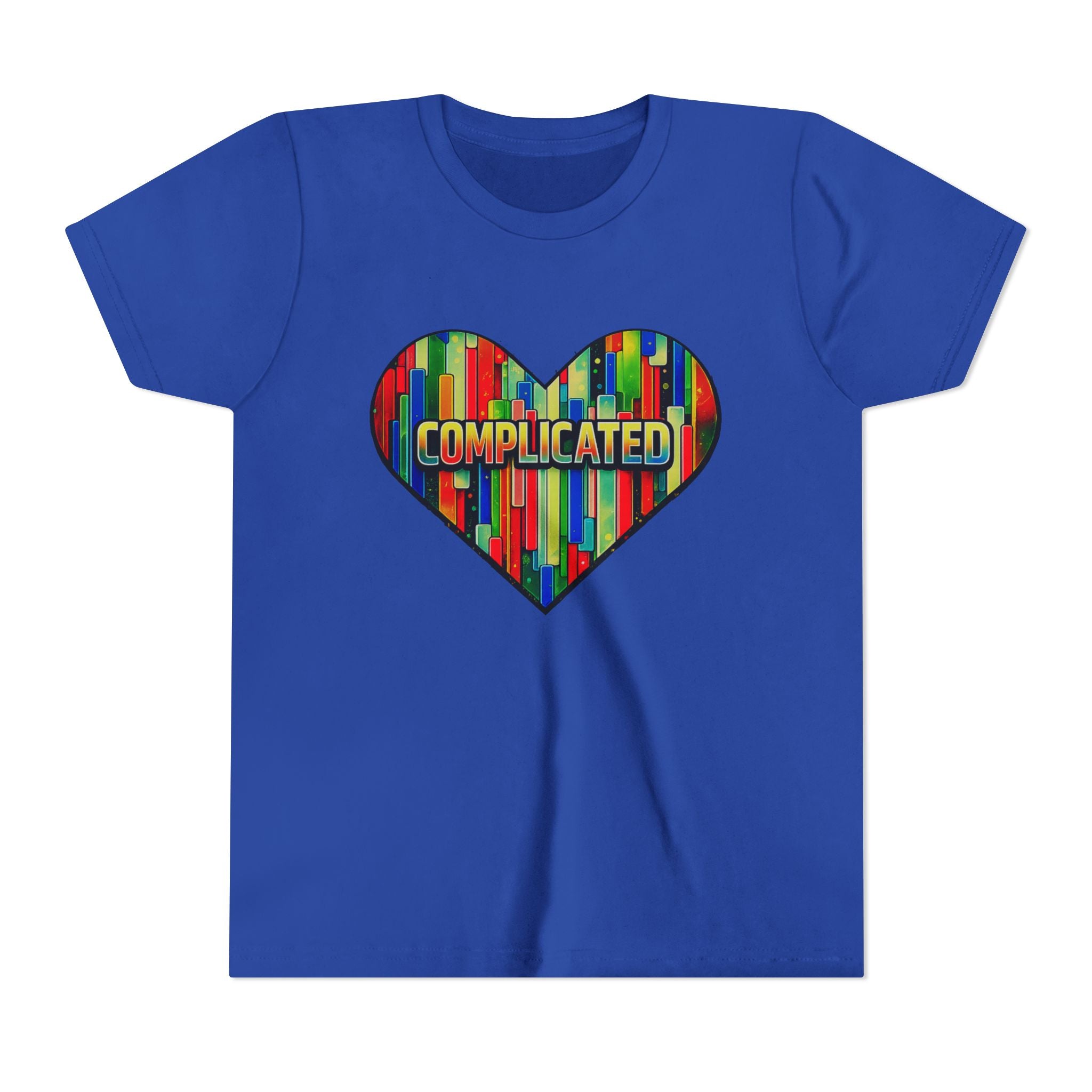 'Complicated' Graphic Heart Girls Tee