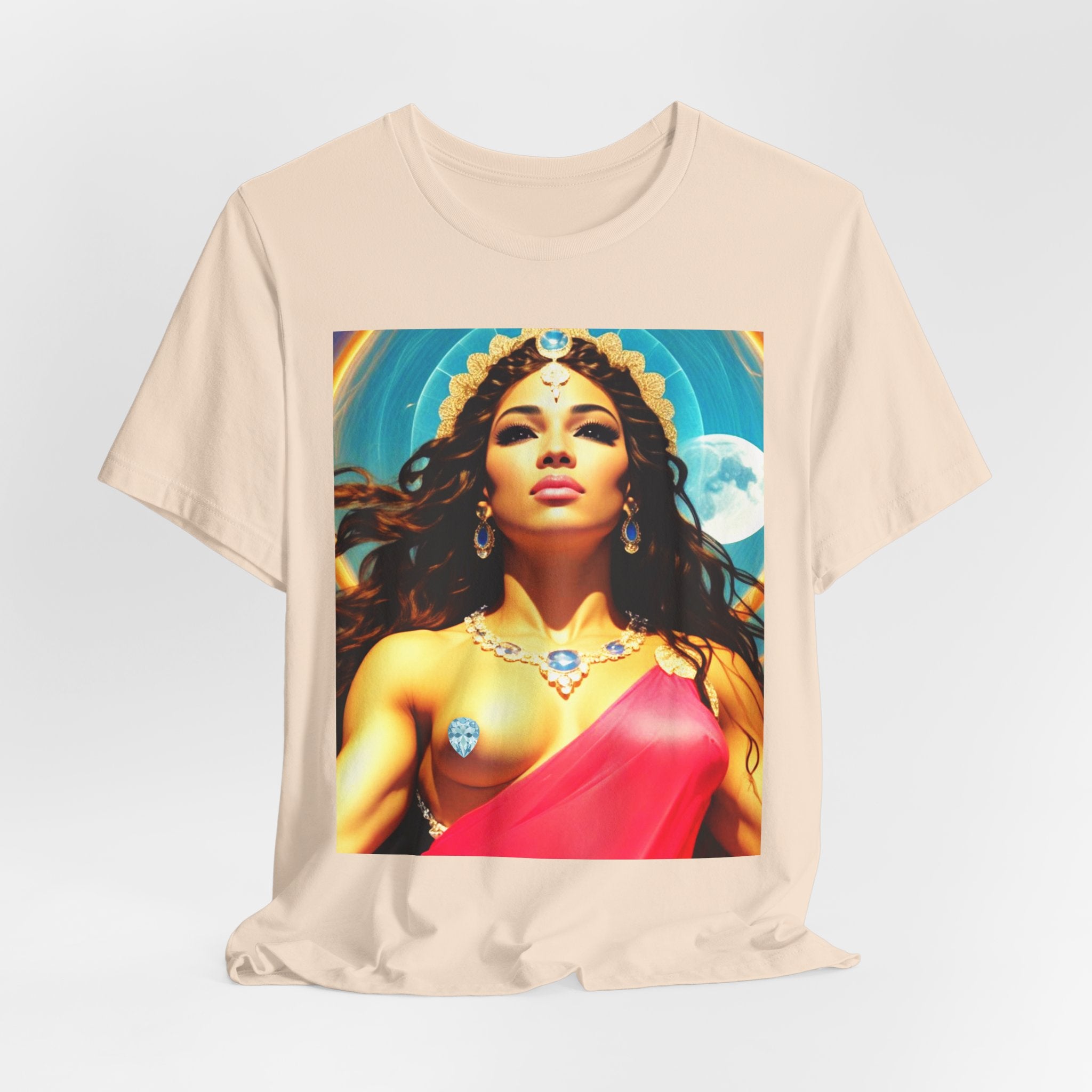 Goddess Creates World Graphic Portrait Woman's Unisex Tee