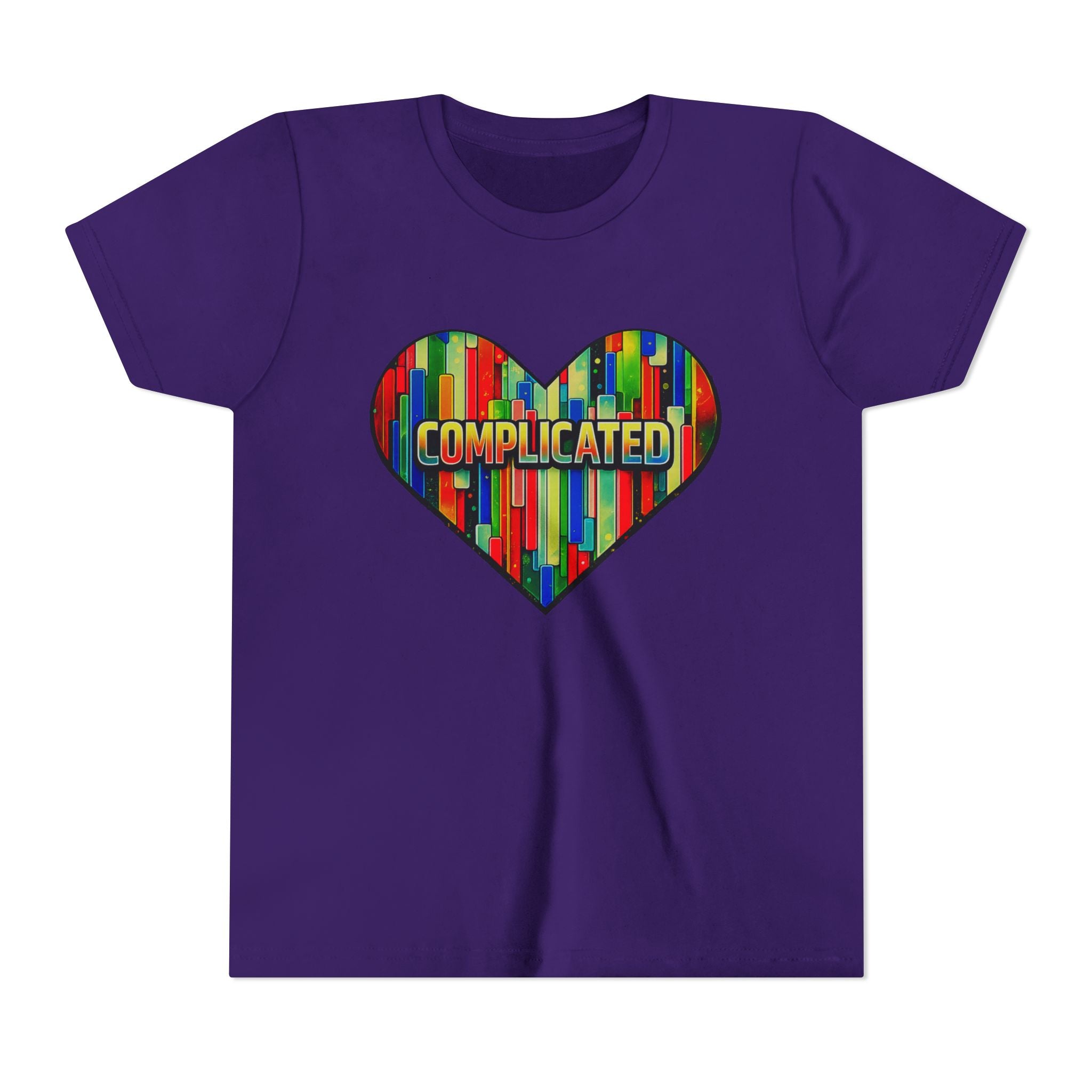 'Complicated' Graphic Heart Girls Tee