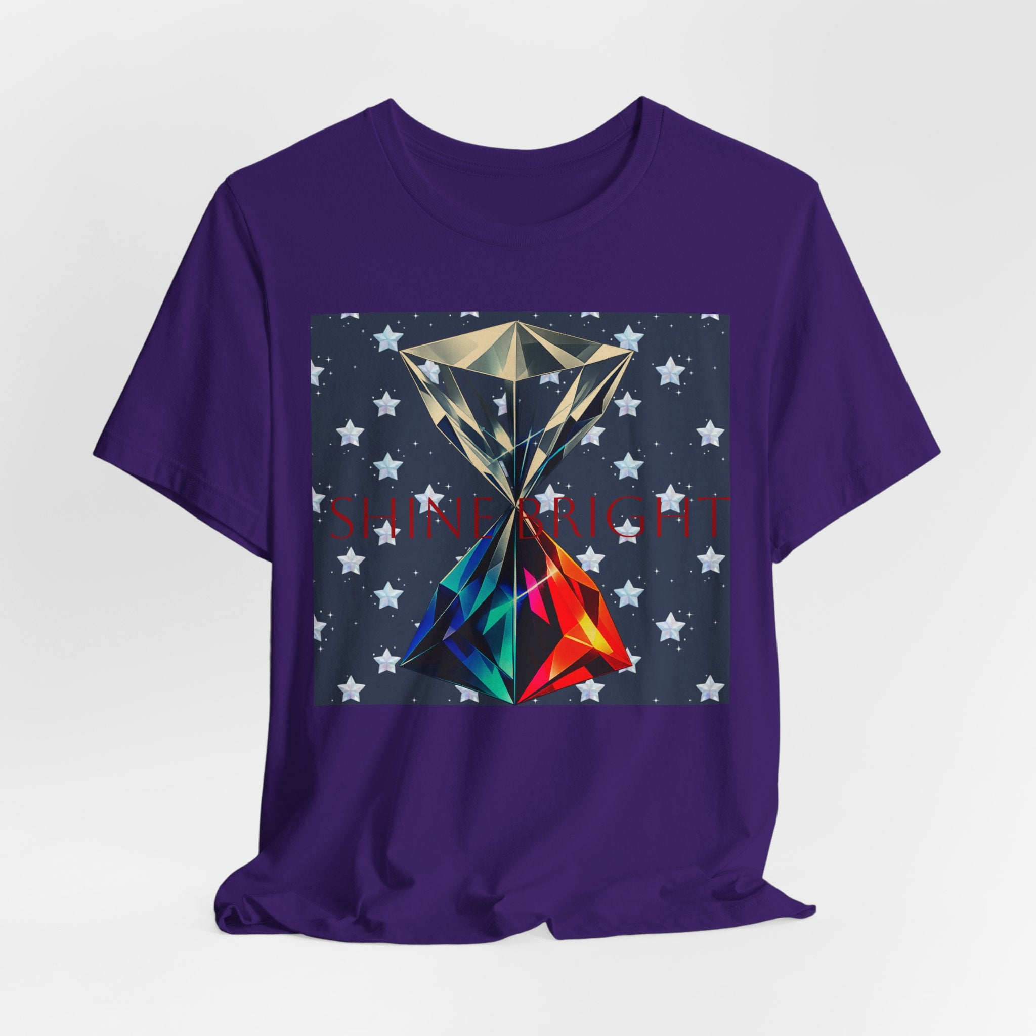 SHINE BRIGHT WHEN IT'S YOUR TIME DIAMOND & STAR GRAPHIC UNISEX TEE