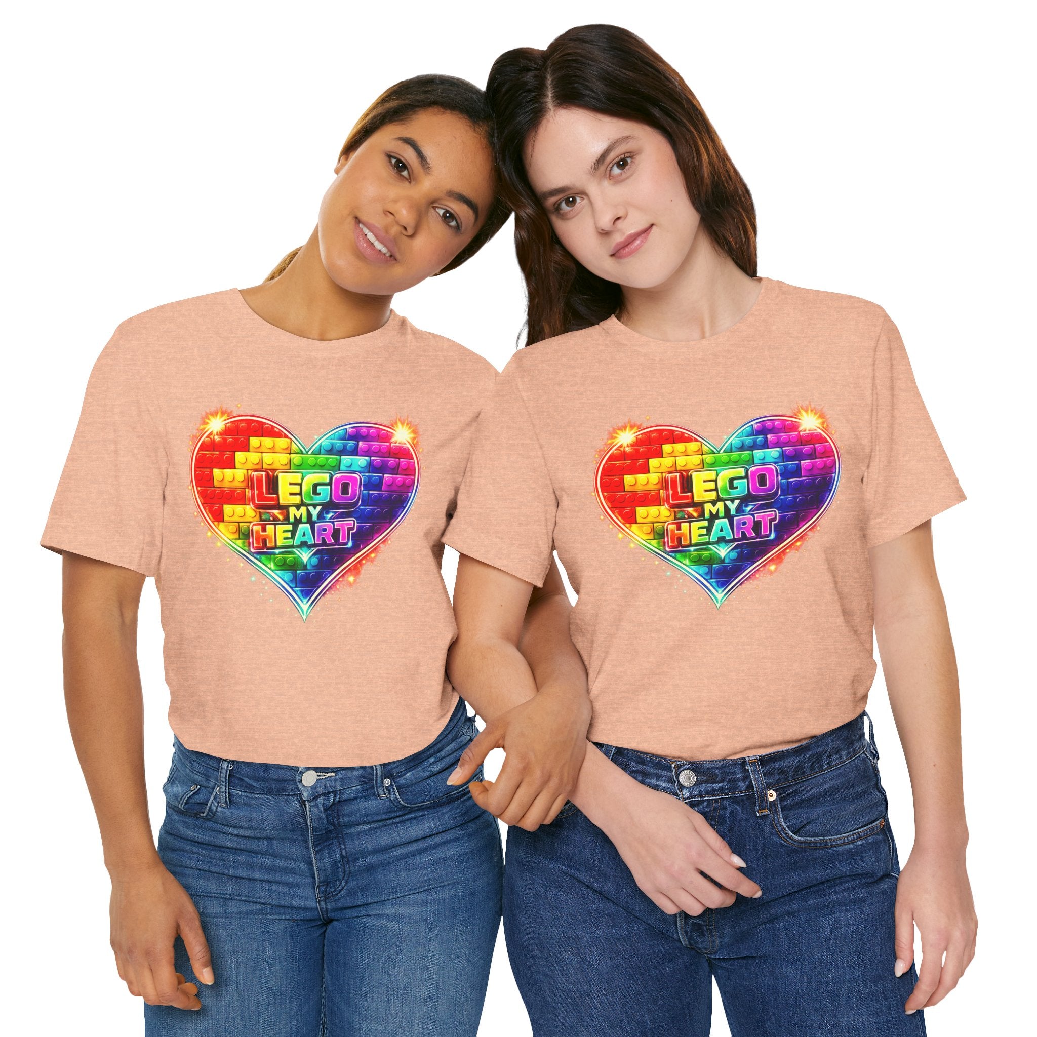 Lego My Heart Graphic Design T-Shirt