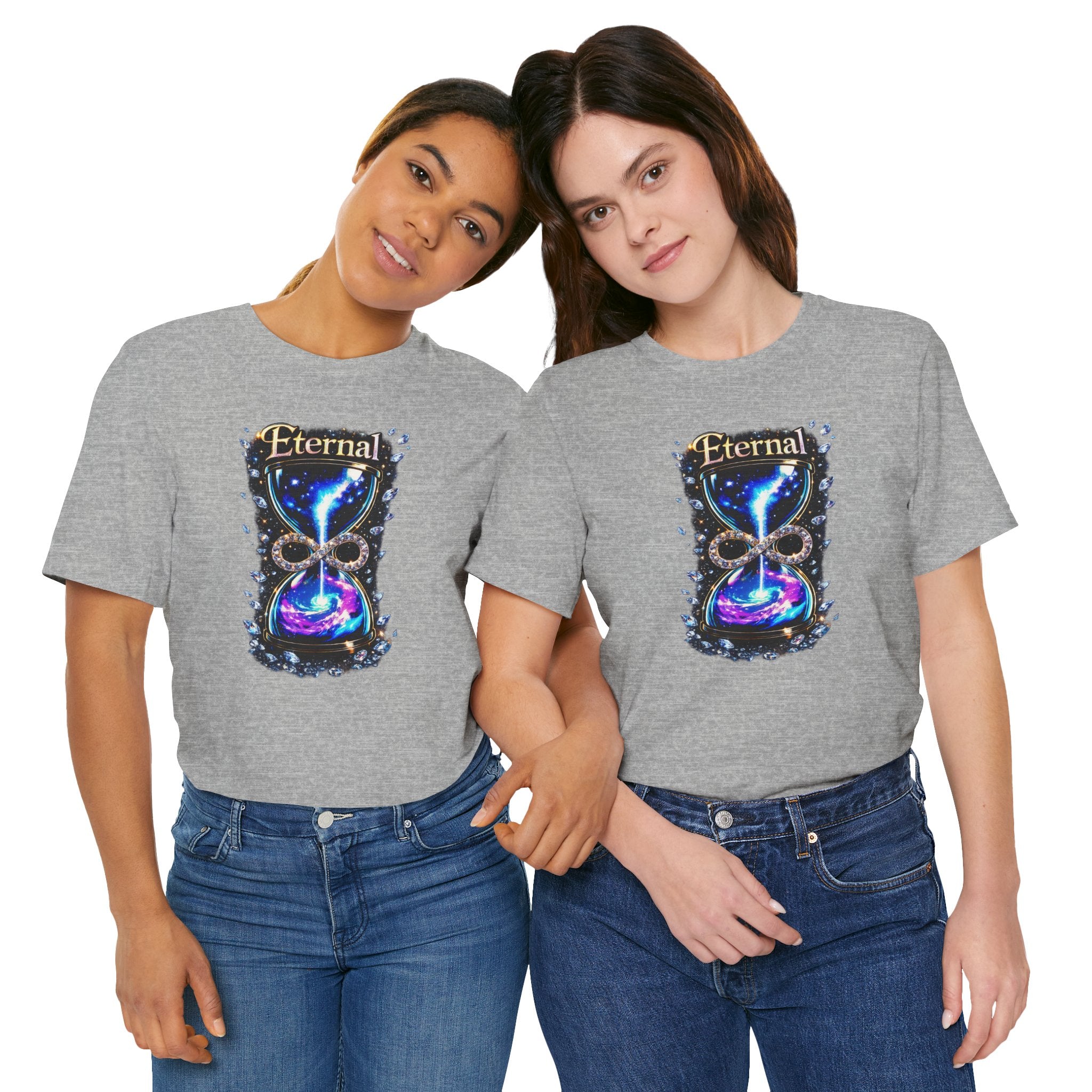 Eternal Time Hourglass Galaxy Graphic Tee
