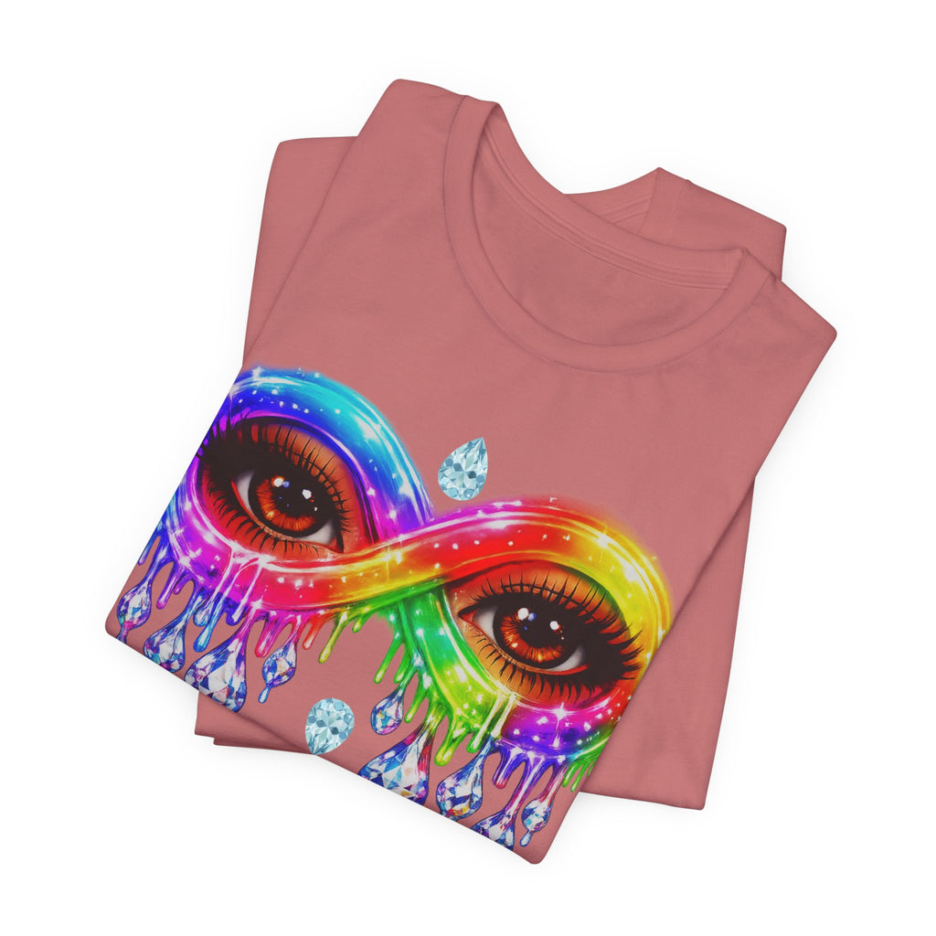 Infinity Eye Frame W/ Diamond Tears Graphic Tee