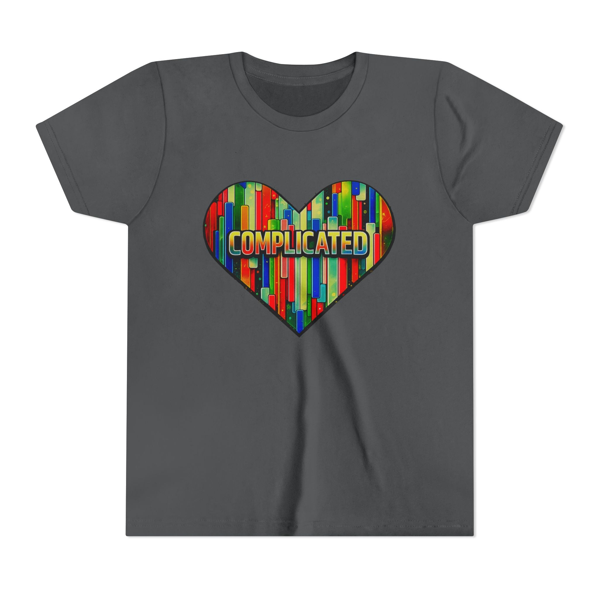 'Complicated' Graphic Heart Girls Tee