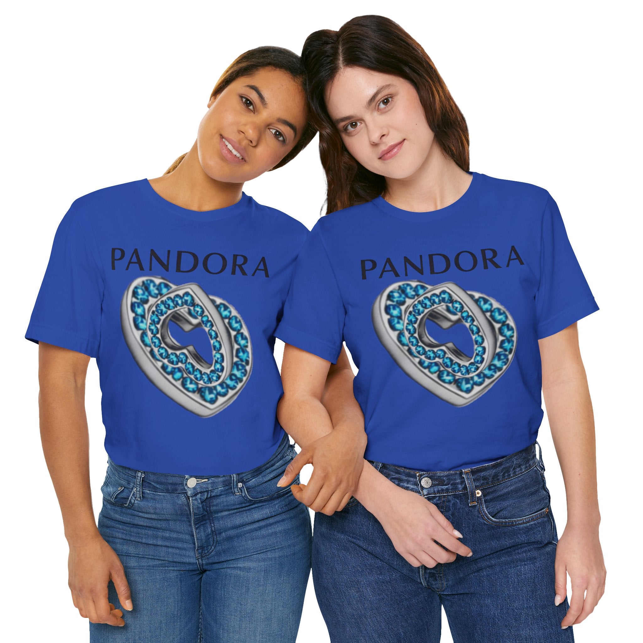 Pandora  Blue Double Mesh Infinity Heart Tee