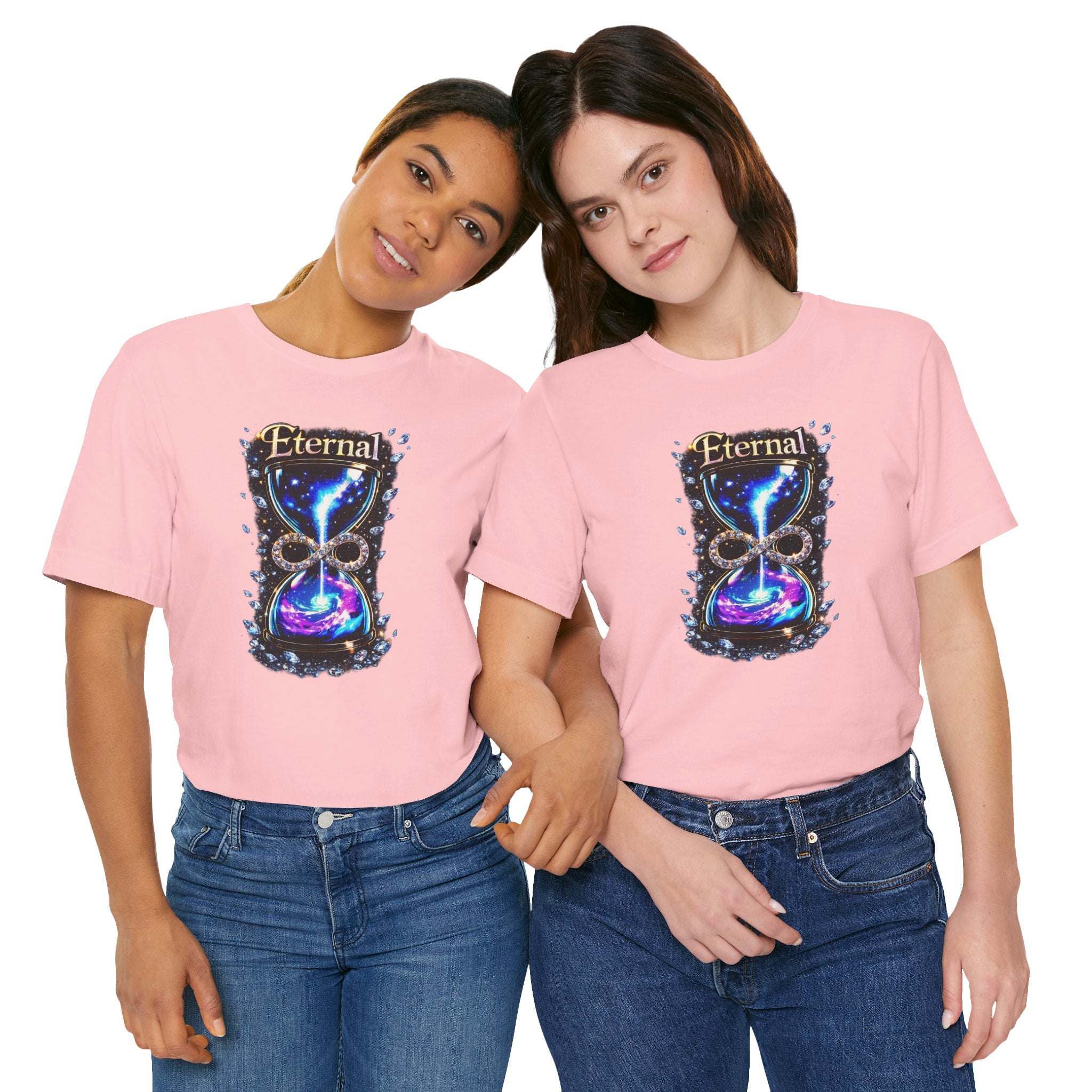 Eternal Time Hourglass Galaxy Graphic Tee