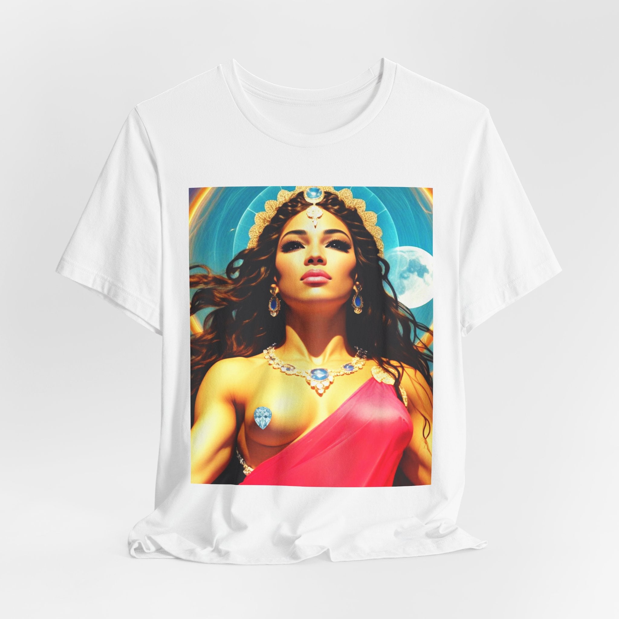 Goddess Creates World Graphic Portrait Woman's Unisex Tee