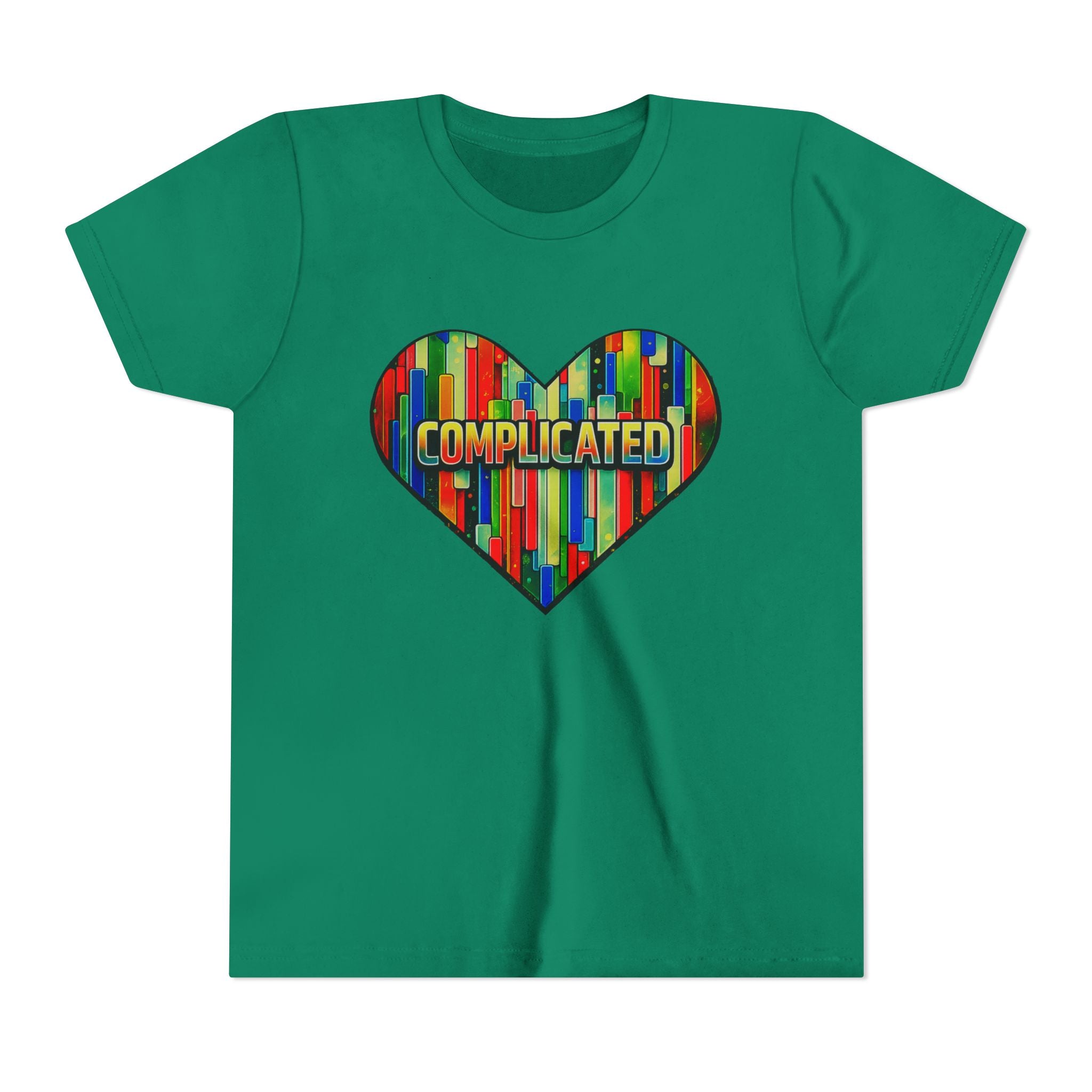 'Complicated' Graphic Heart Girls Tee