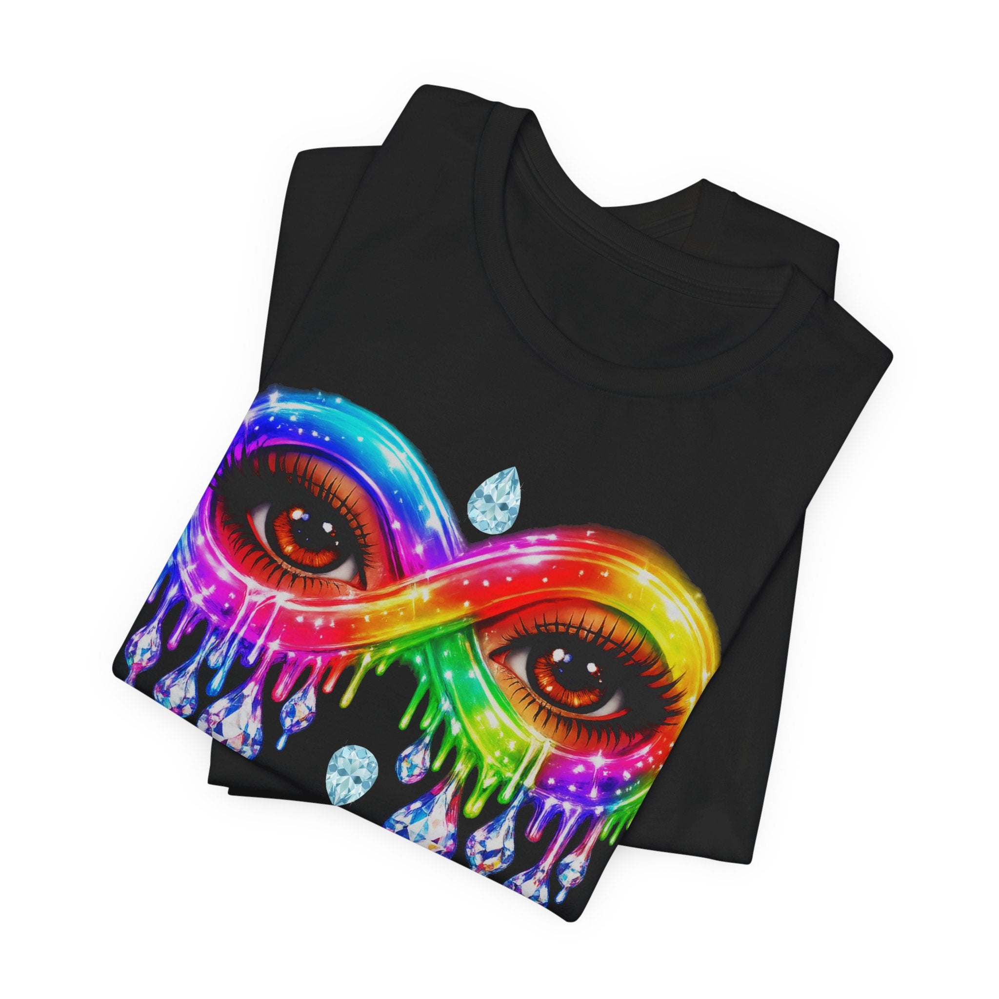 Infinity Eye Frame W/ Diamond Tears Graphic Tee