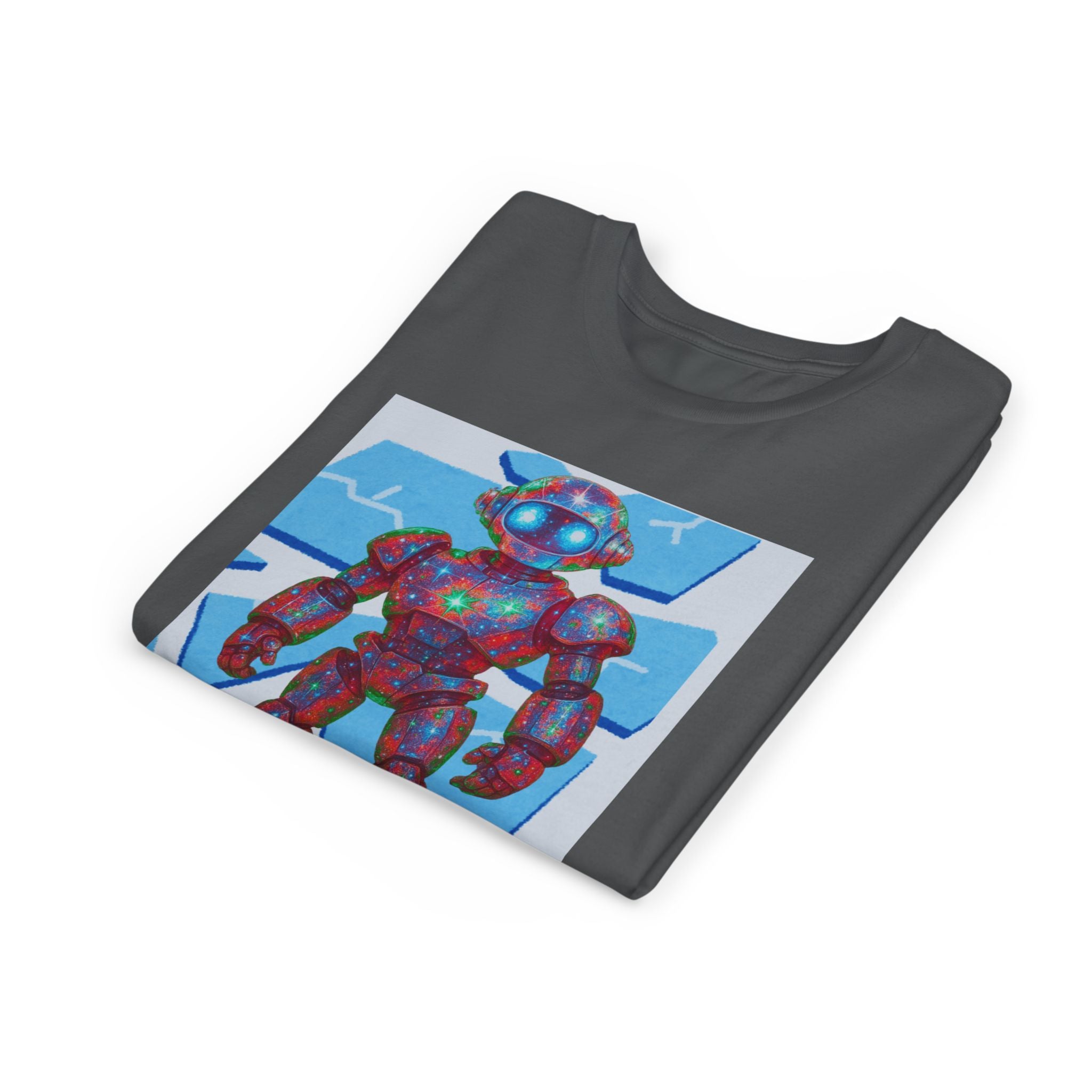 Robot Shattered Background Graphic Tee