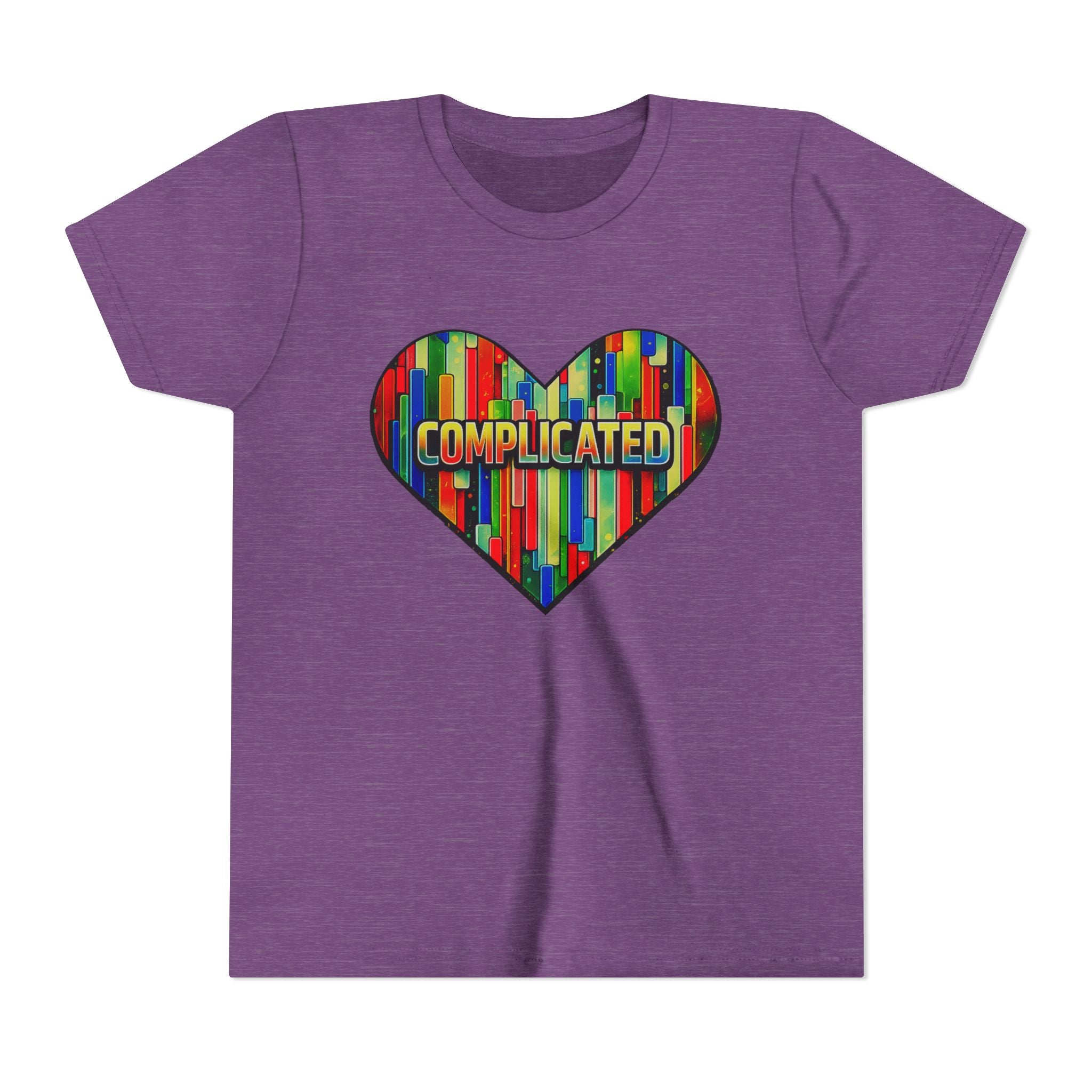 'Complicated' Graphic Heart Girls Tee