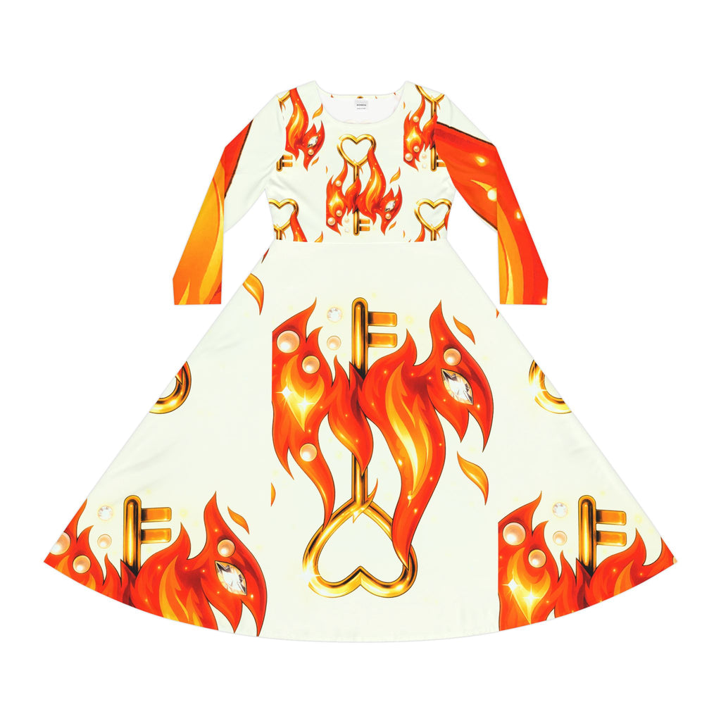 Key Under Fire Statement Dress