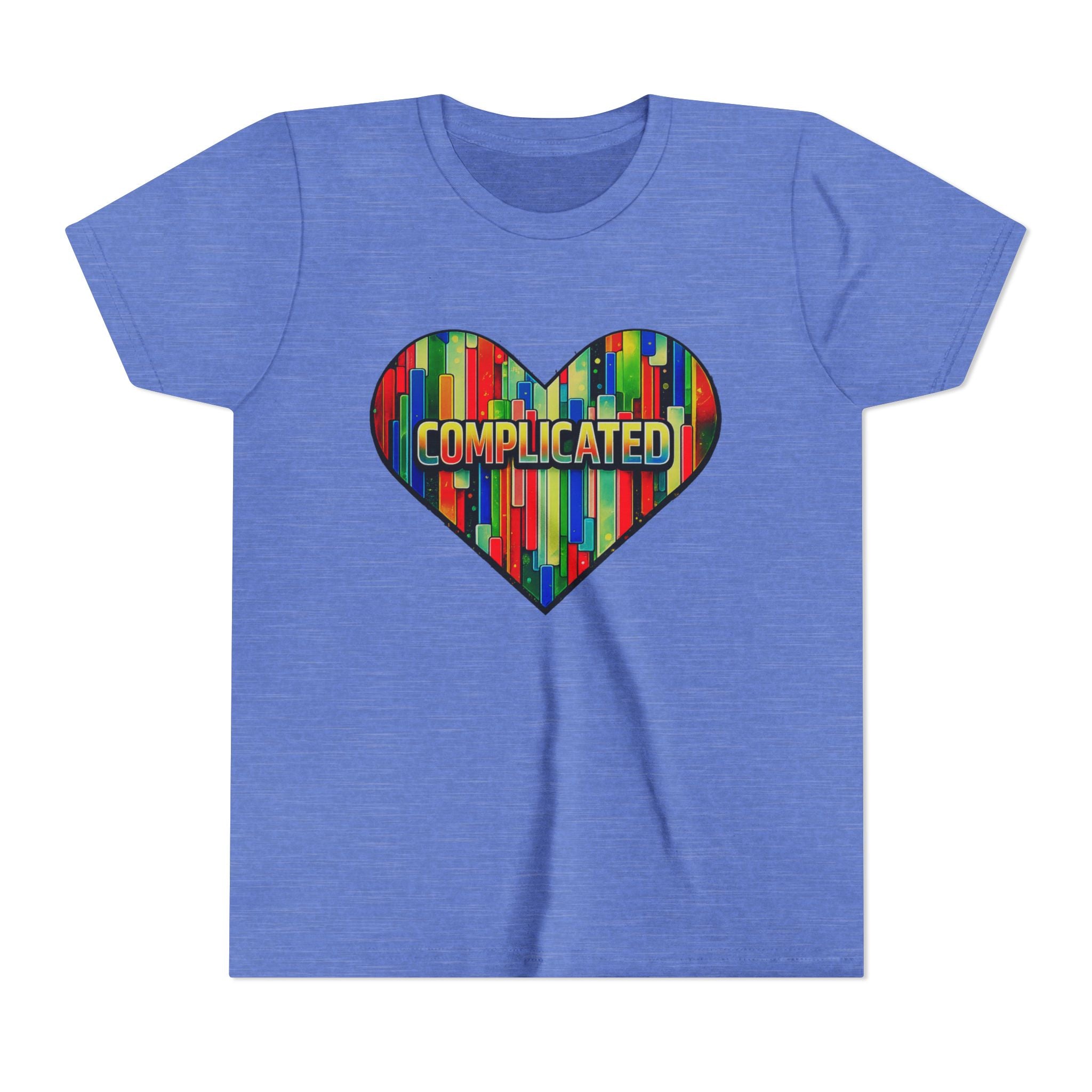 'Complicated' Graphic Heart Girls Tee