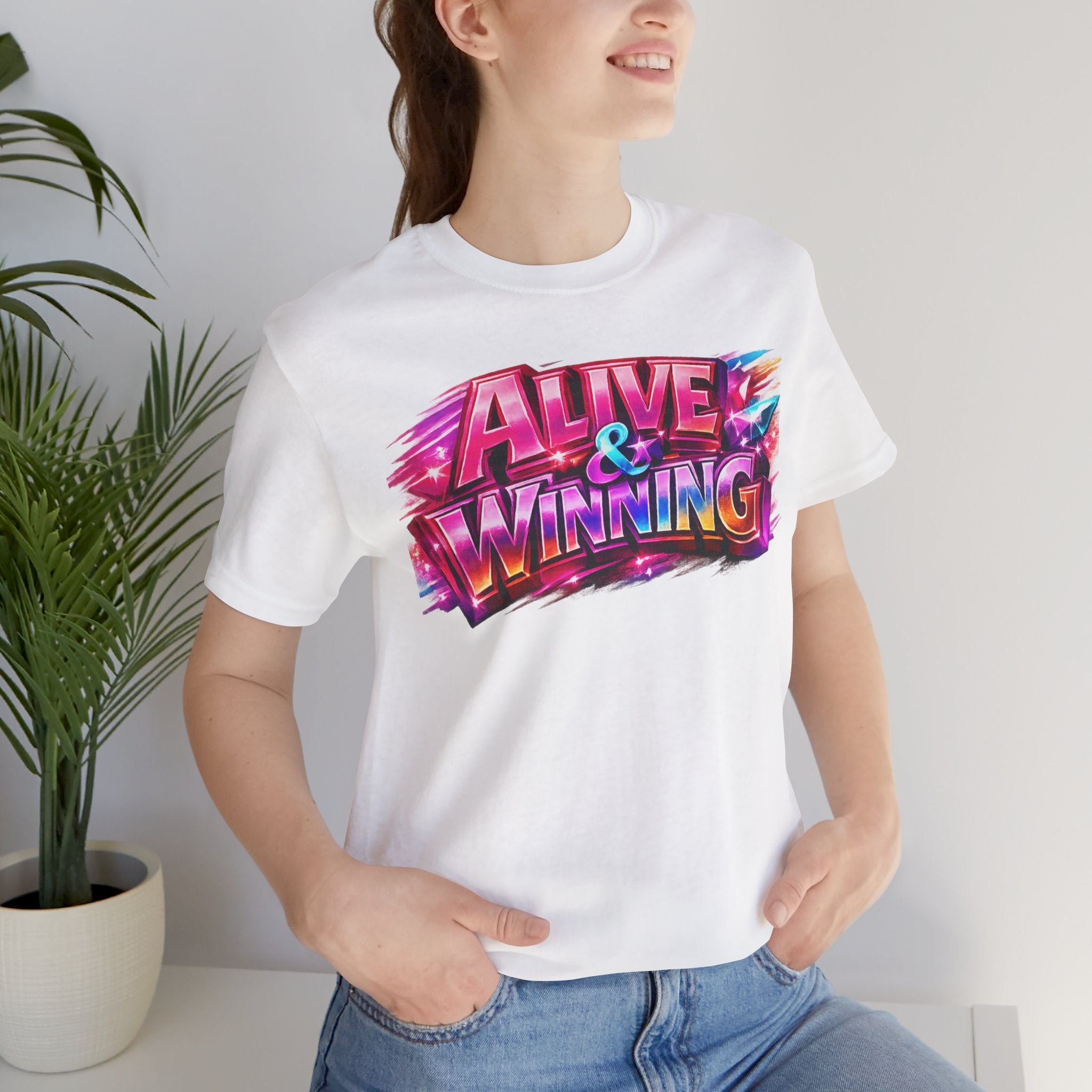 Alive & Winning Statement Graphic Tee