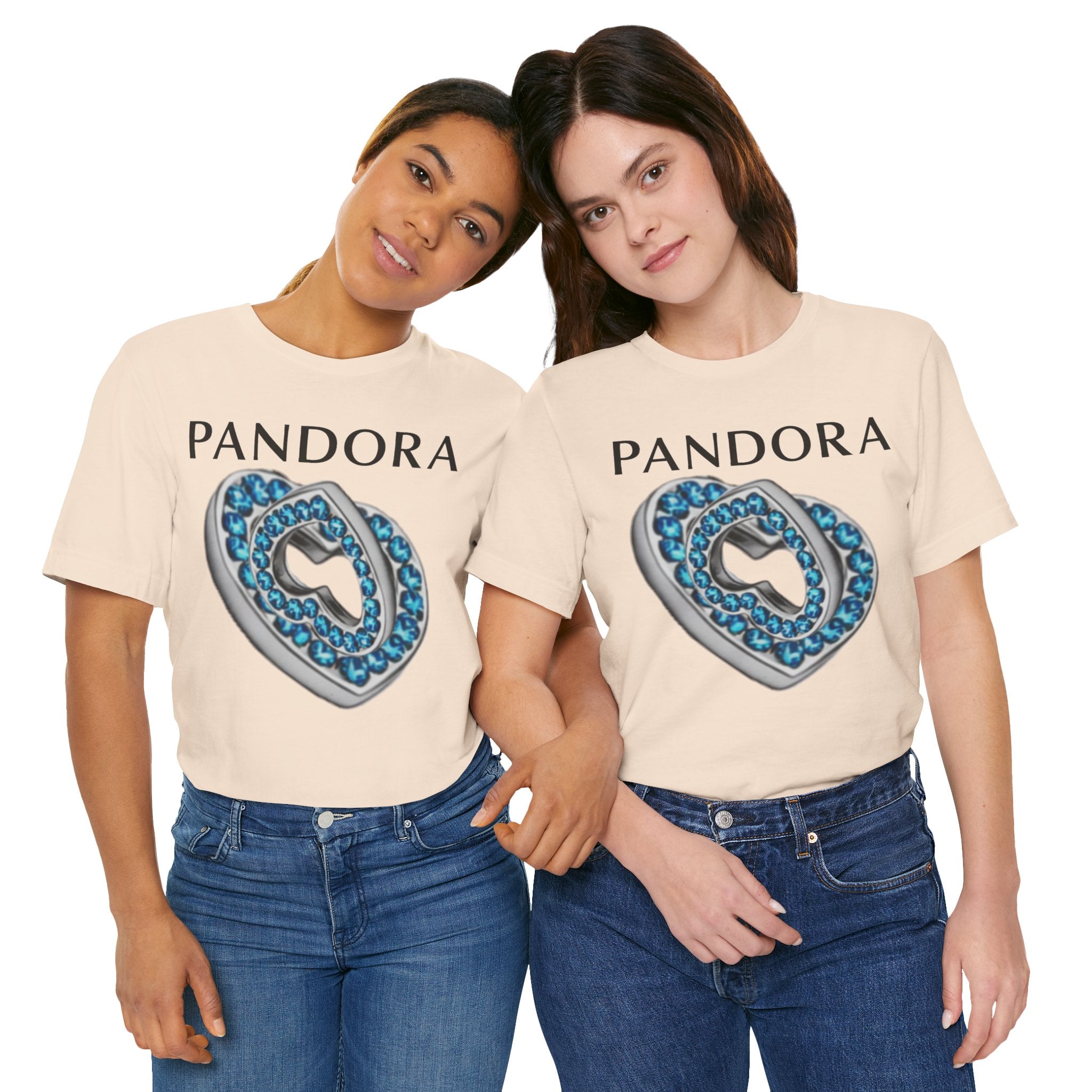 Pandora  Blue Double Mesh Infinity Heart Tee