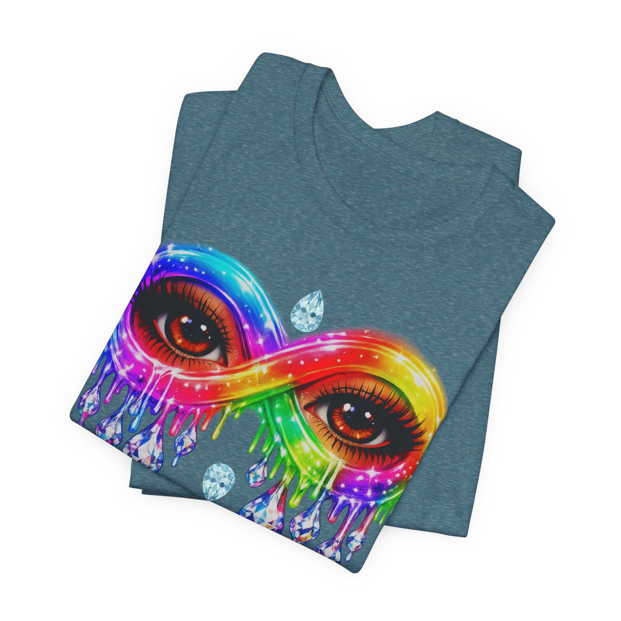 Infinity Eye Frame W/ Diamond Tears Graphic Tee