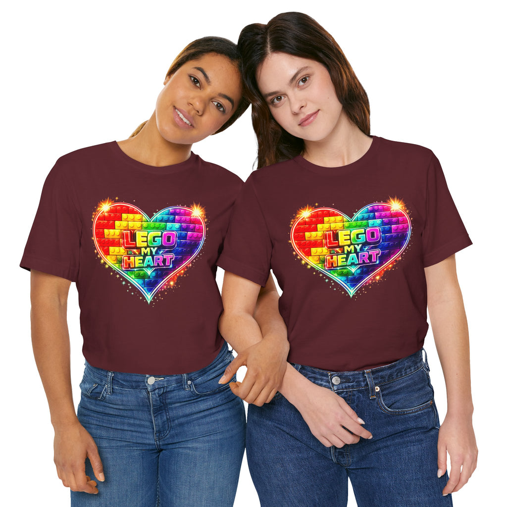 Lego My Heart Graphic Design T-Shirt
