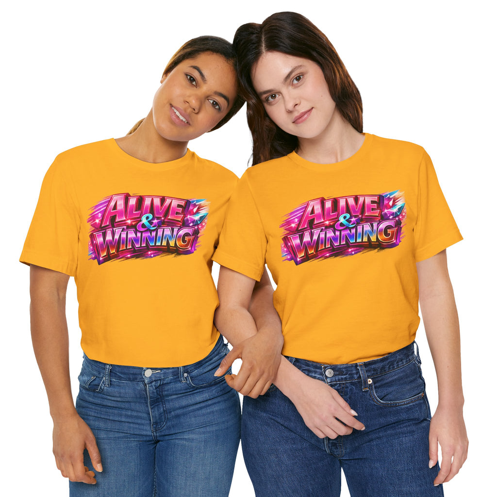 Alive & Winning Statement Graphic Tee