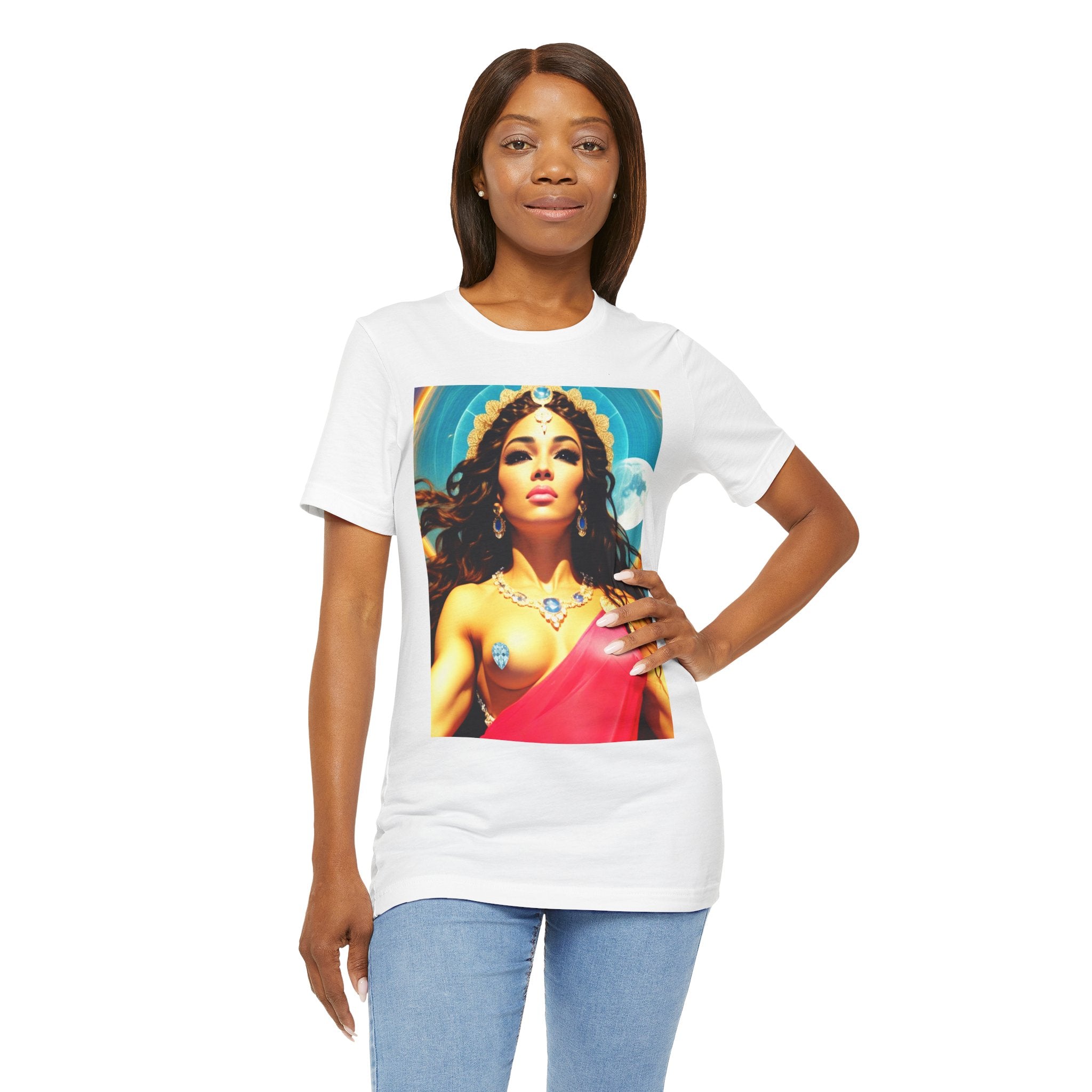 Goddess Creates World Graphic Portrait Woman's Unisex Tee