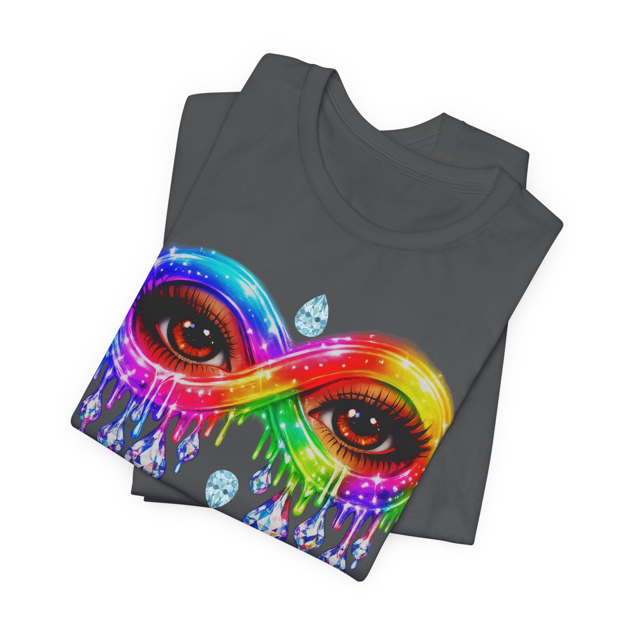 Infinity Eye Frame W/ Diamond Tears Graphic Tee