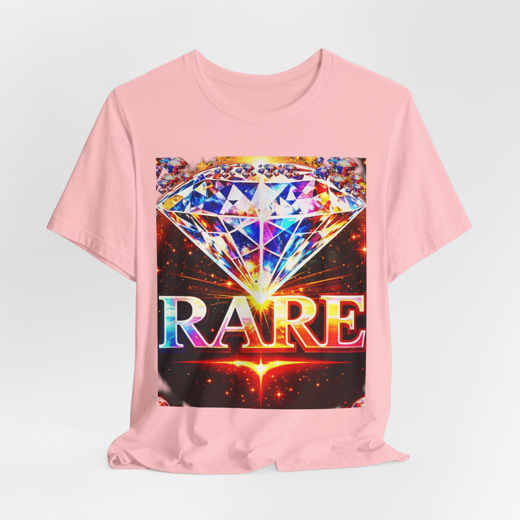 Rare Diamond Graphic Tee — Sparkling 'RARE' Gemstone T-Shirt