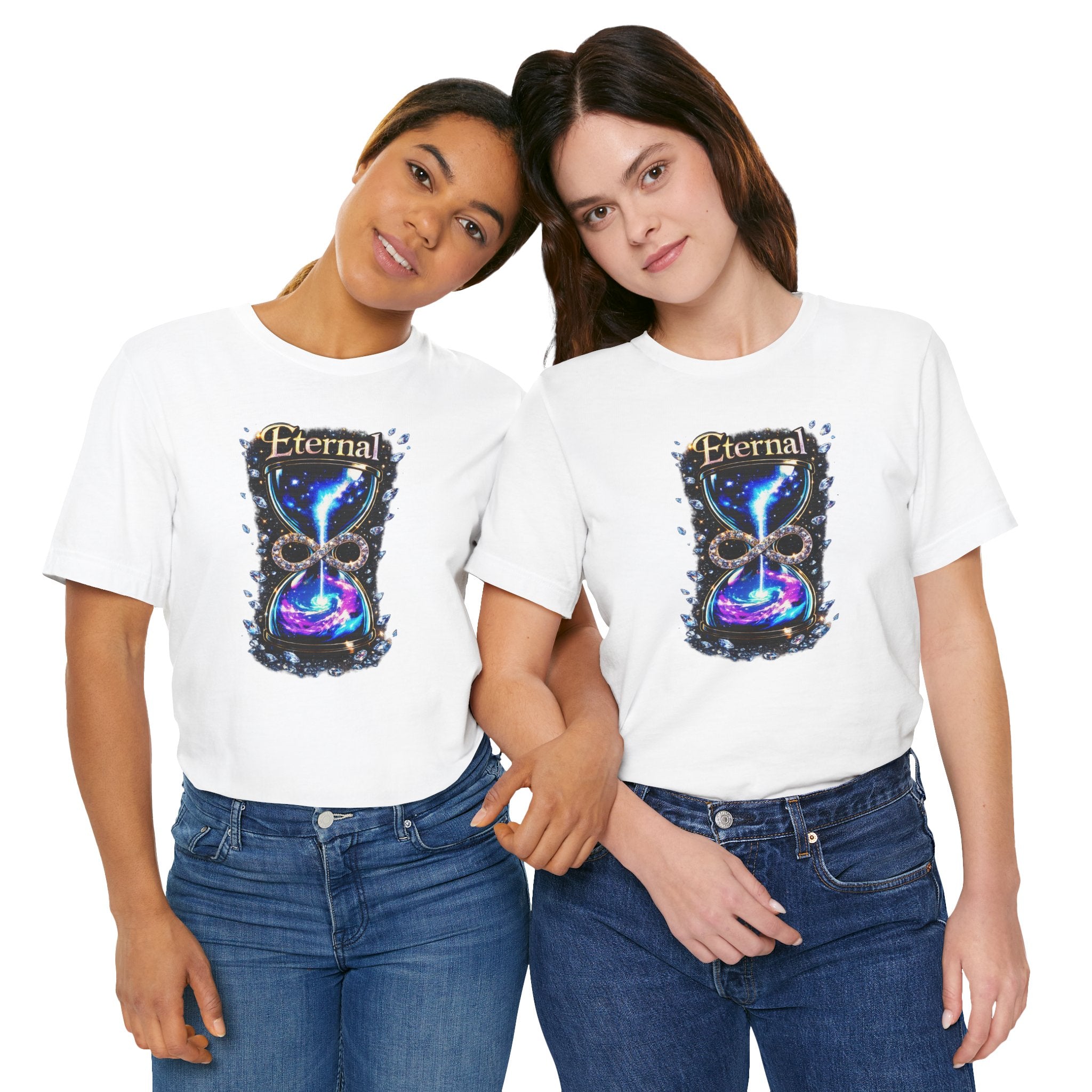 Eternal Time Hourglass Galaxy Graphic Tee