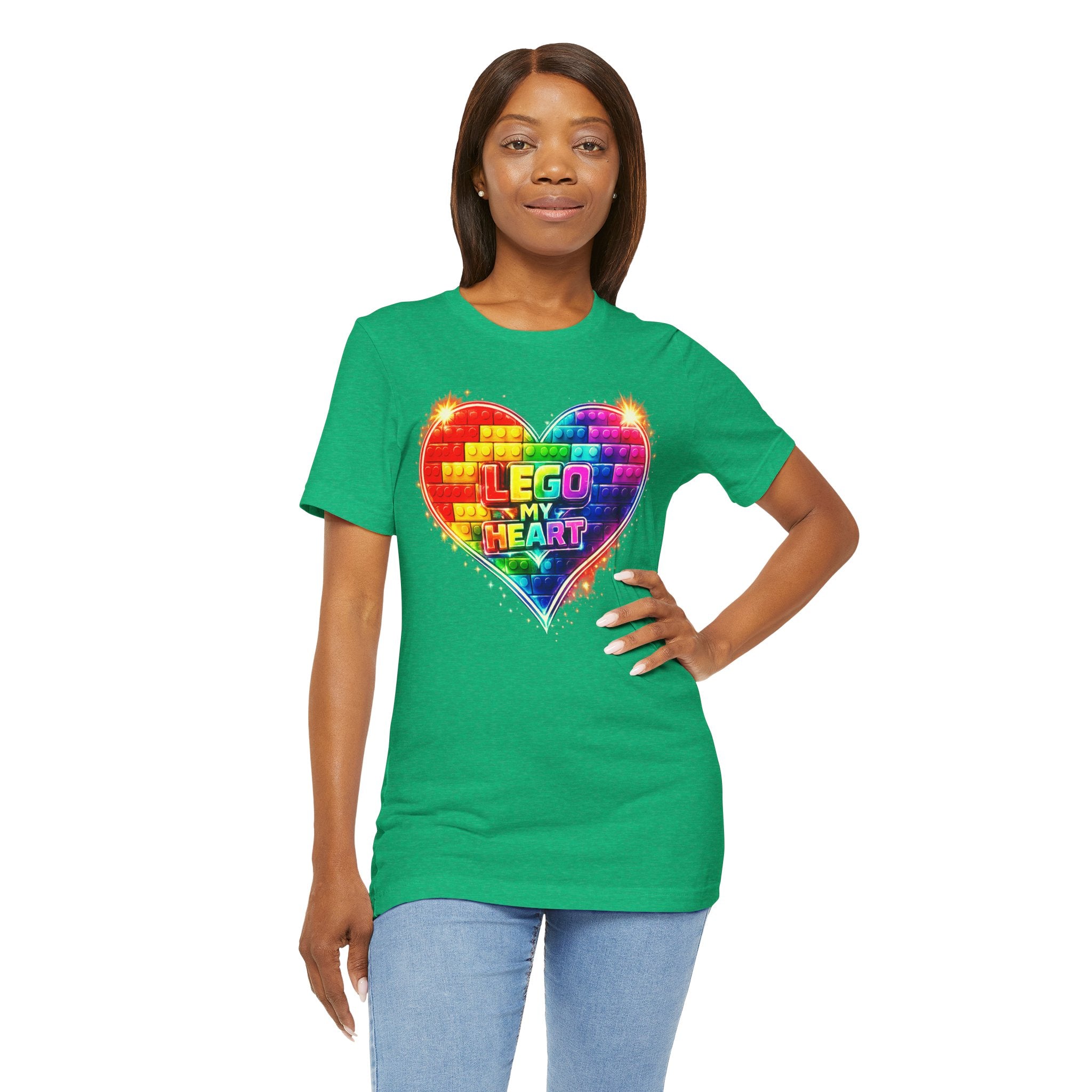Lego My Heart Graphic Design T-Shirt