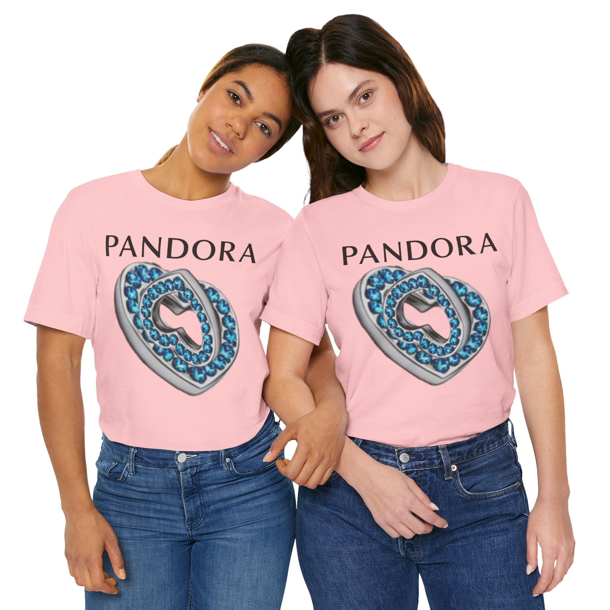 Pandora  Blue Double Mesh Infinity Heart Tee