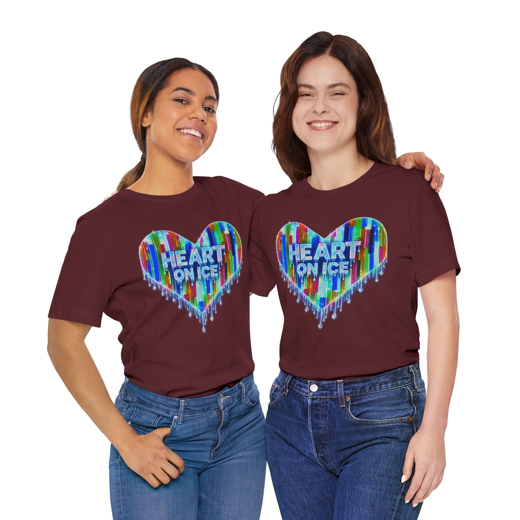 Heart on Ice Diamond Melt Graphic Tee