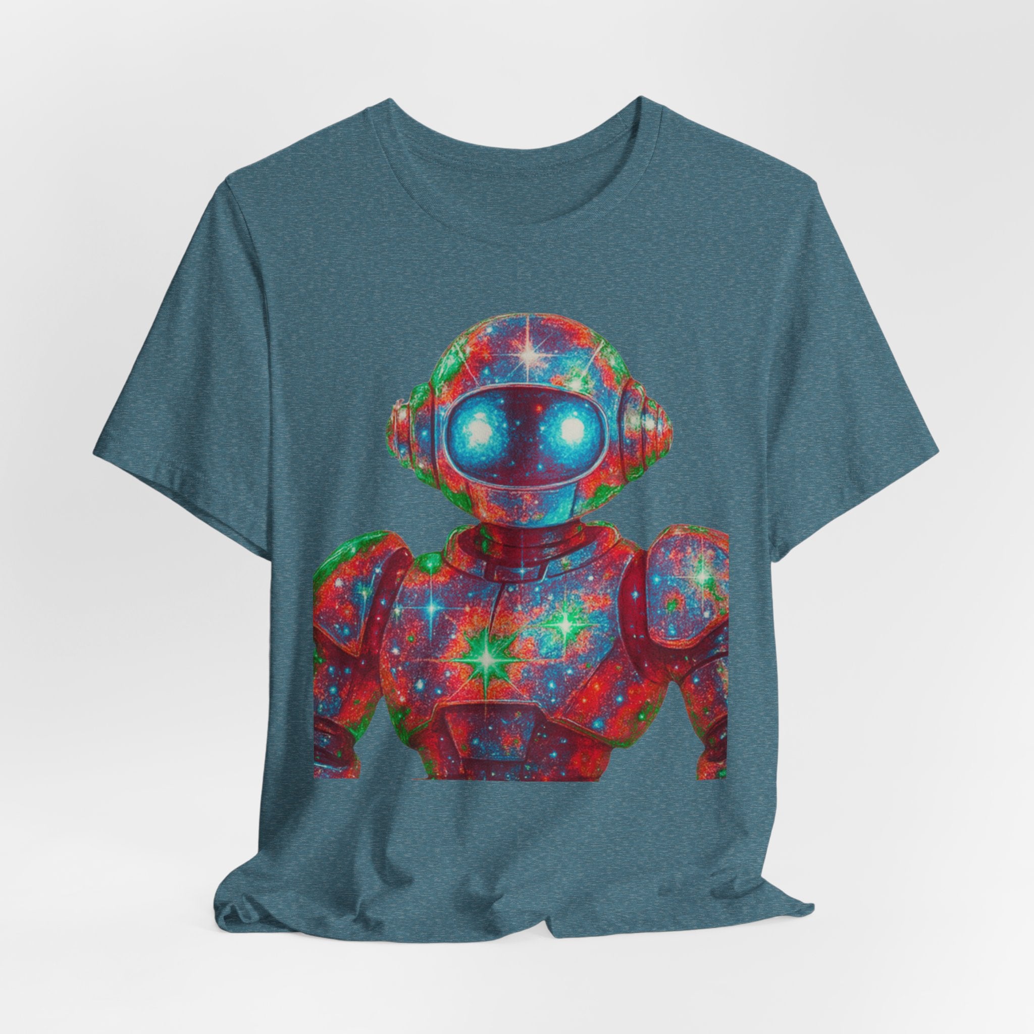 Robot Space Droid  Vibrant Graphic Unisex Tee
