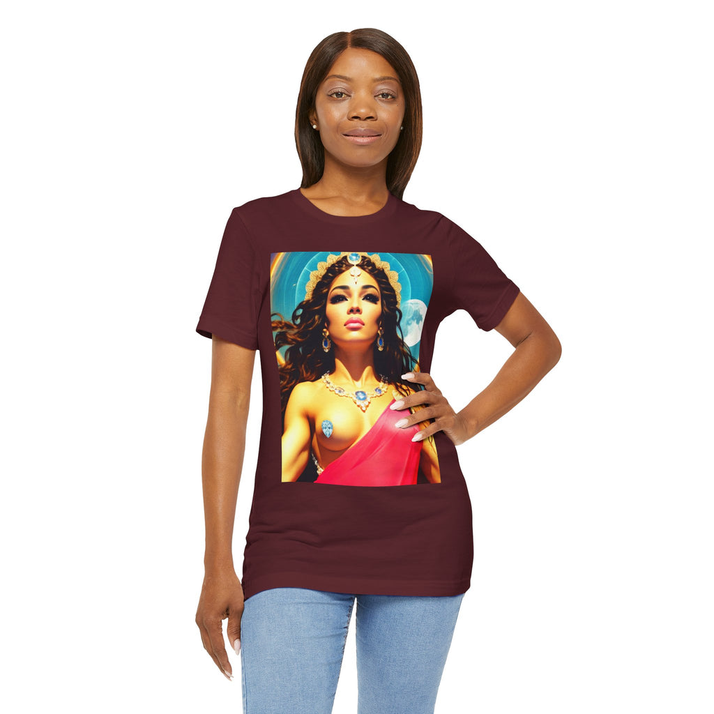Goddess Creates World Graphic Portrait Woman's Unisex Tee